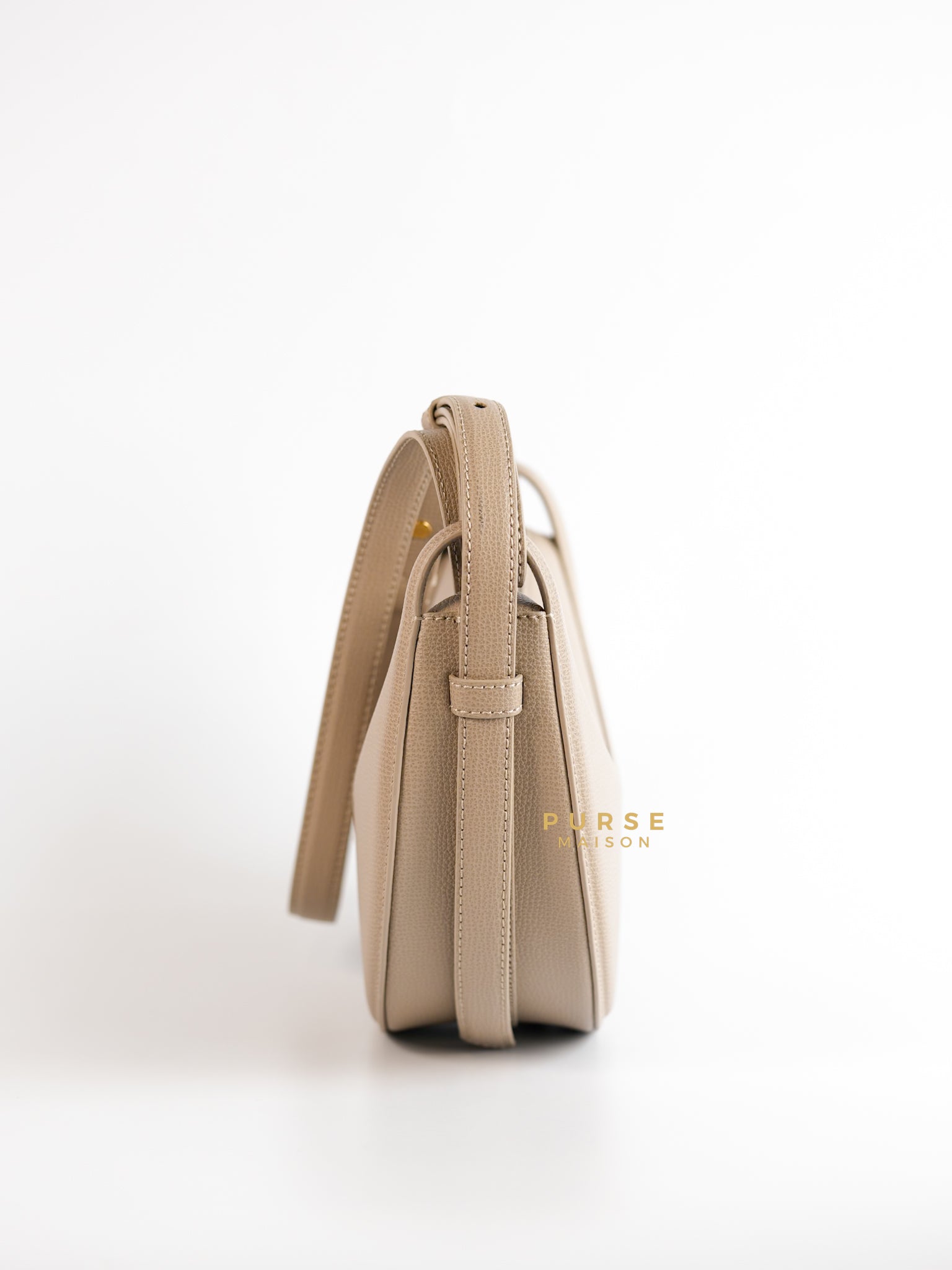 Numero Dix Taupe Graine Leather Bag | Purse Maison Luxury Bags Shop