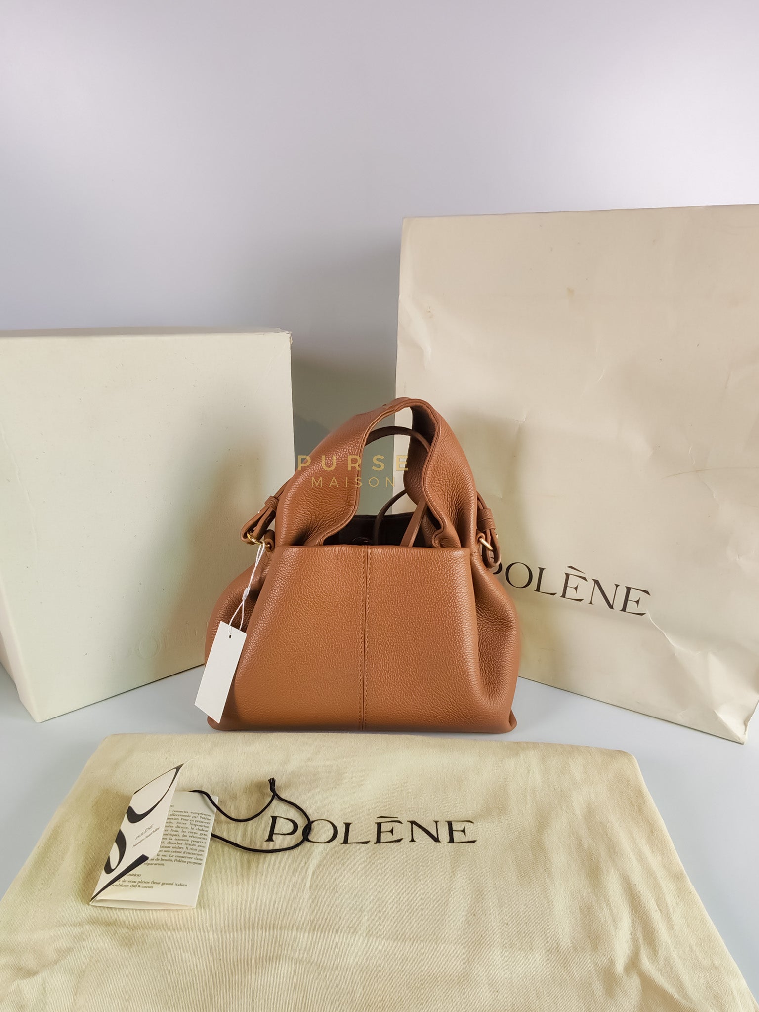 Numero Mini Neuf Camel Grain Calfskin Leather | Purse Maison Luxury Bags Shop