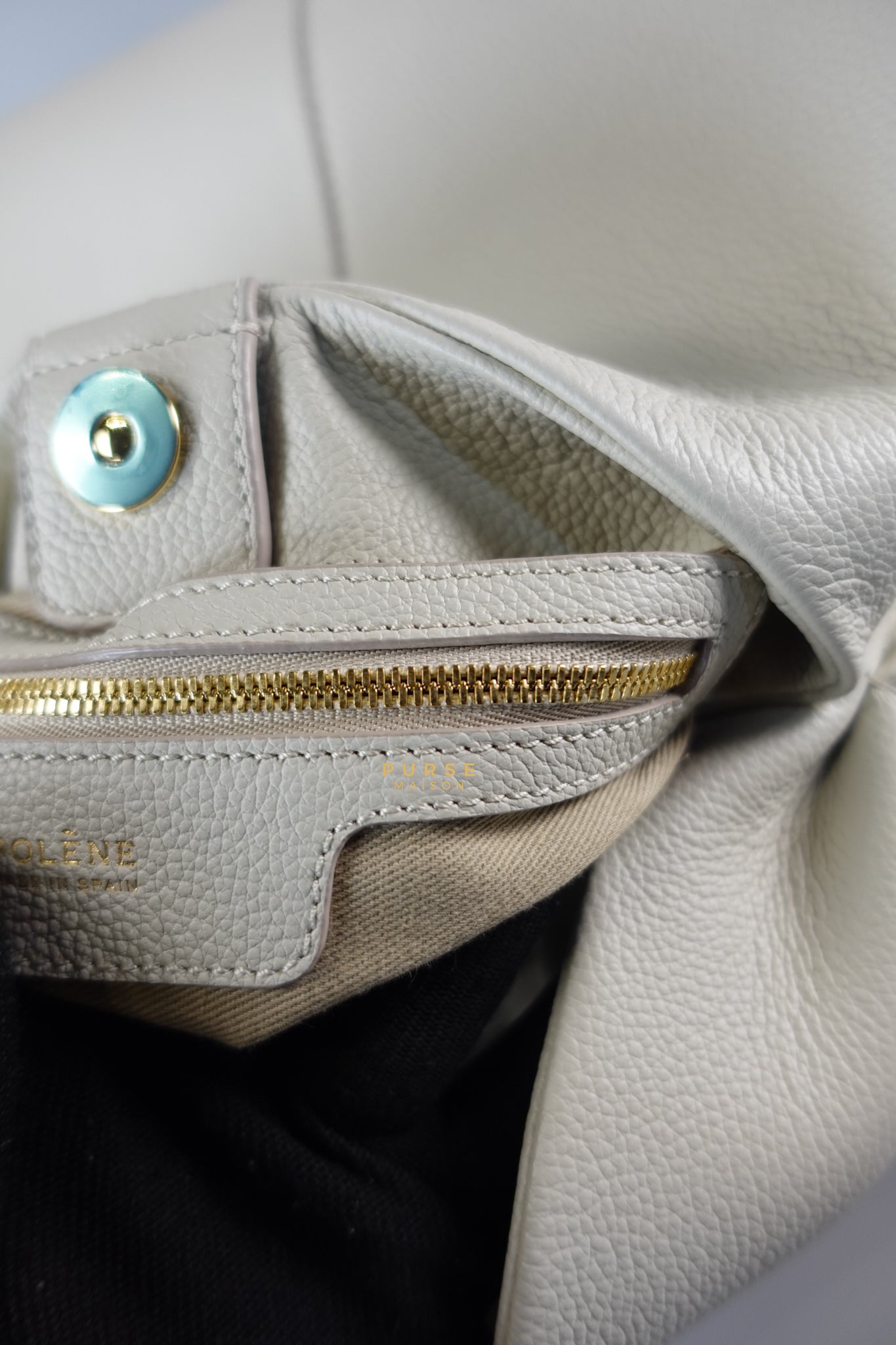 Numero Neuf Craie Graine Leather Bag | Purse Maison Luxury Bags Shop