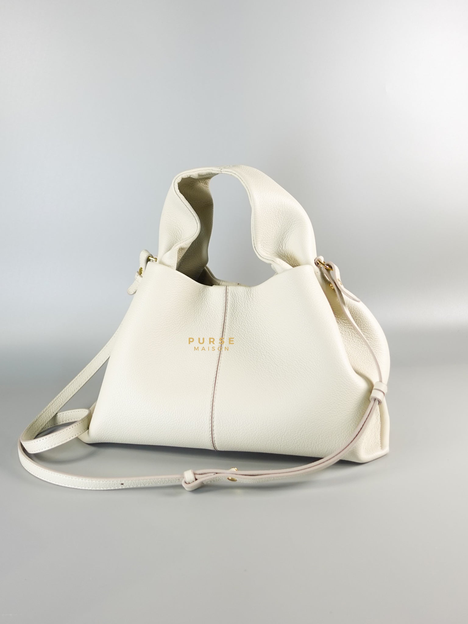 Numero Neuf Craie Graine Leather Bag | Purse Maison Luxury Bags Shop