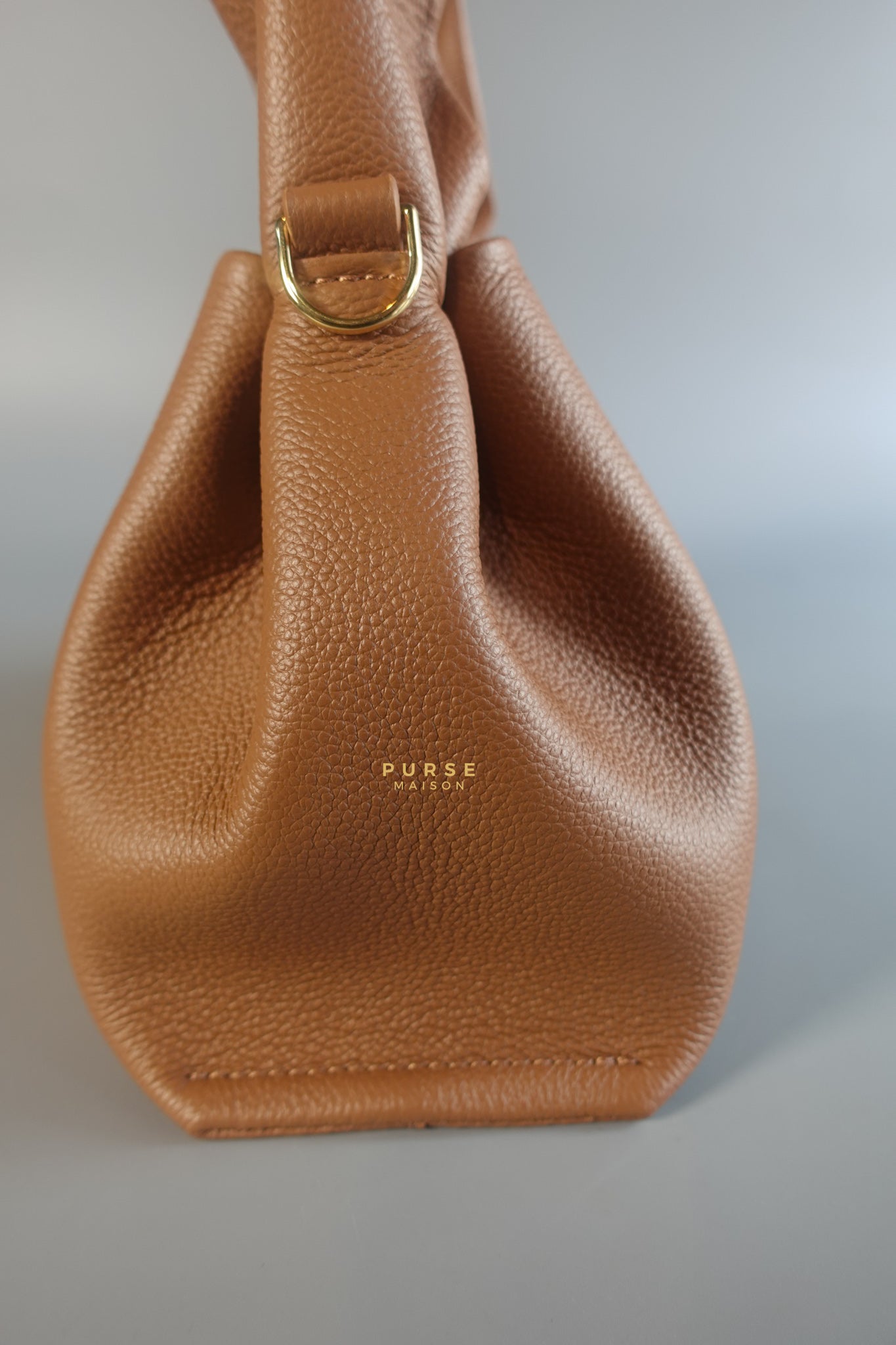 Numero Neuf Mini in Camel Grain Leather Bag | Purse Maison Luxury Bags Shop