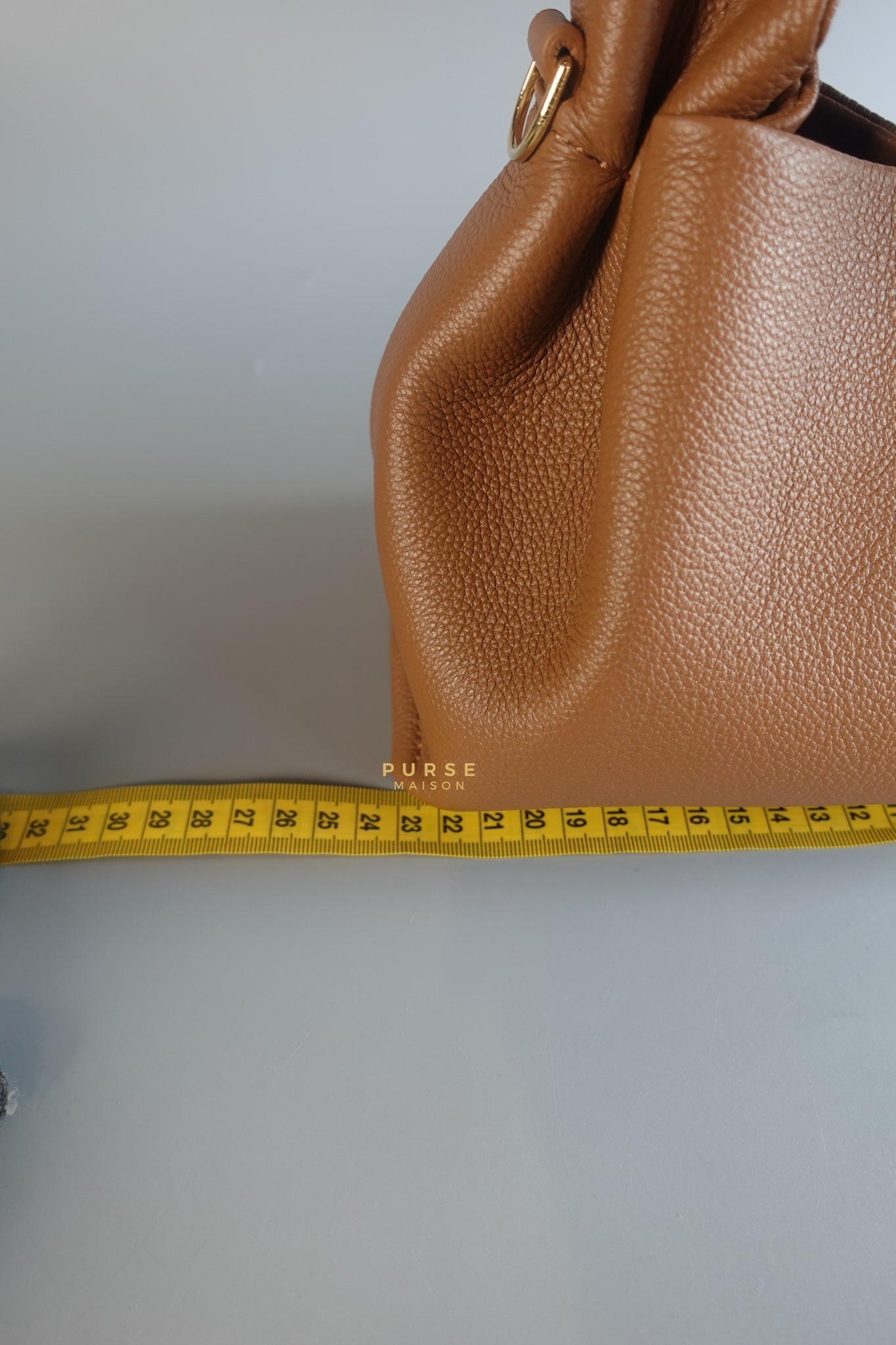 Numero Neuf Mini in Camel Grain Leather Bag | Purse Maison Luxury Bags Shop