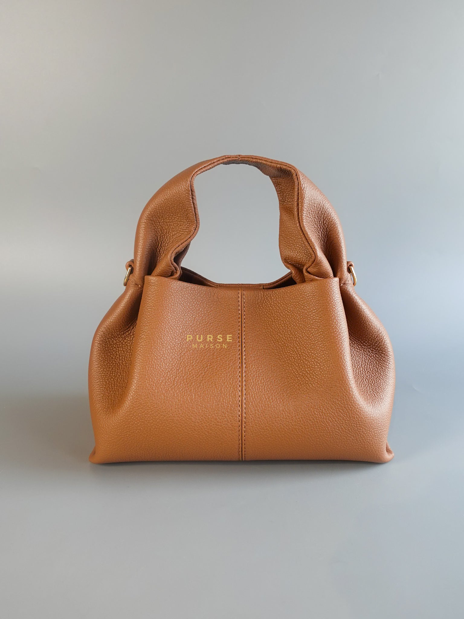 Numero Neuf Mini in Camel Grain Leather Bag | Purse Maison Luxury Bags Shop