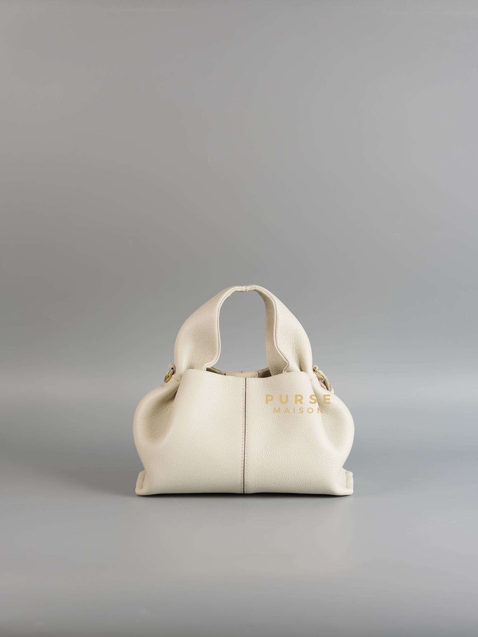 Numero Neuf Mini in Chalk Graine Leather Bag | Purse Maison Luxury Bags Shop