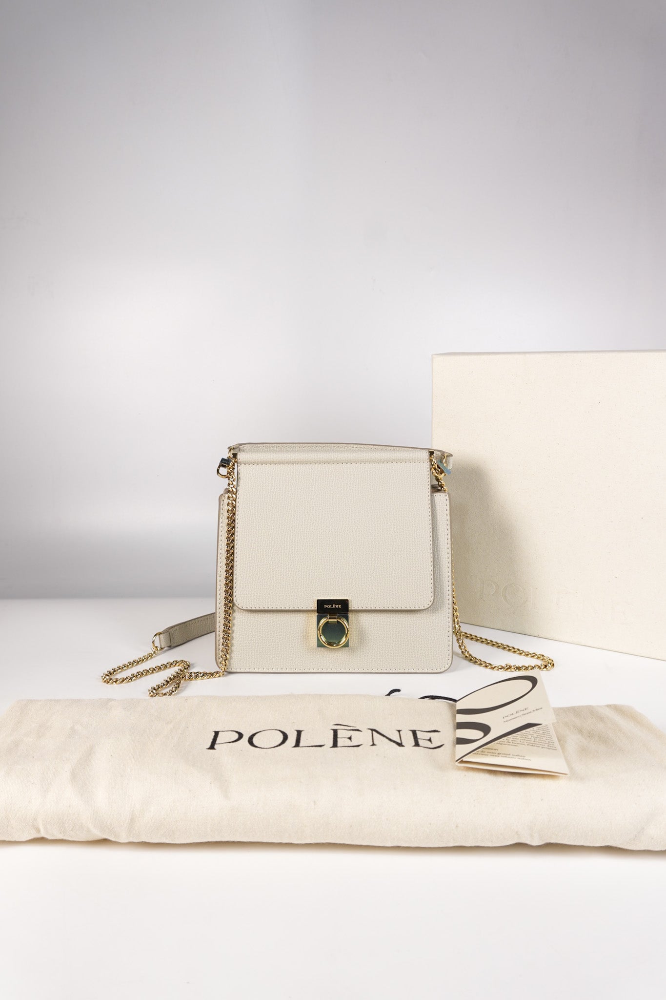 Numero Sept Mini in Craie Grane Leather | Purse Maison Luxury Bags Shop