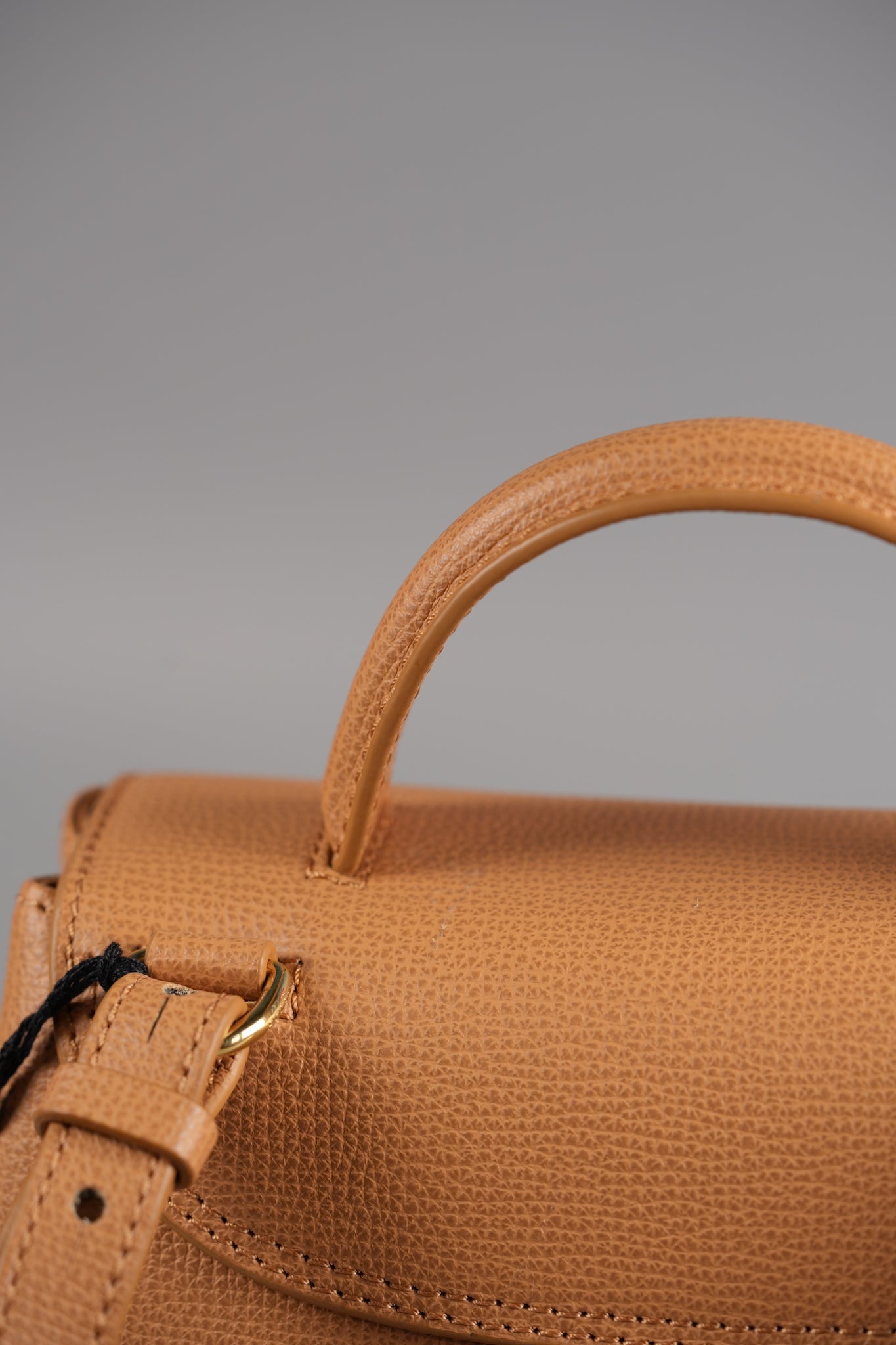 Numero Un Nano in Tan Graine Leather Bag | Purse Maison Luxury Bags Shop