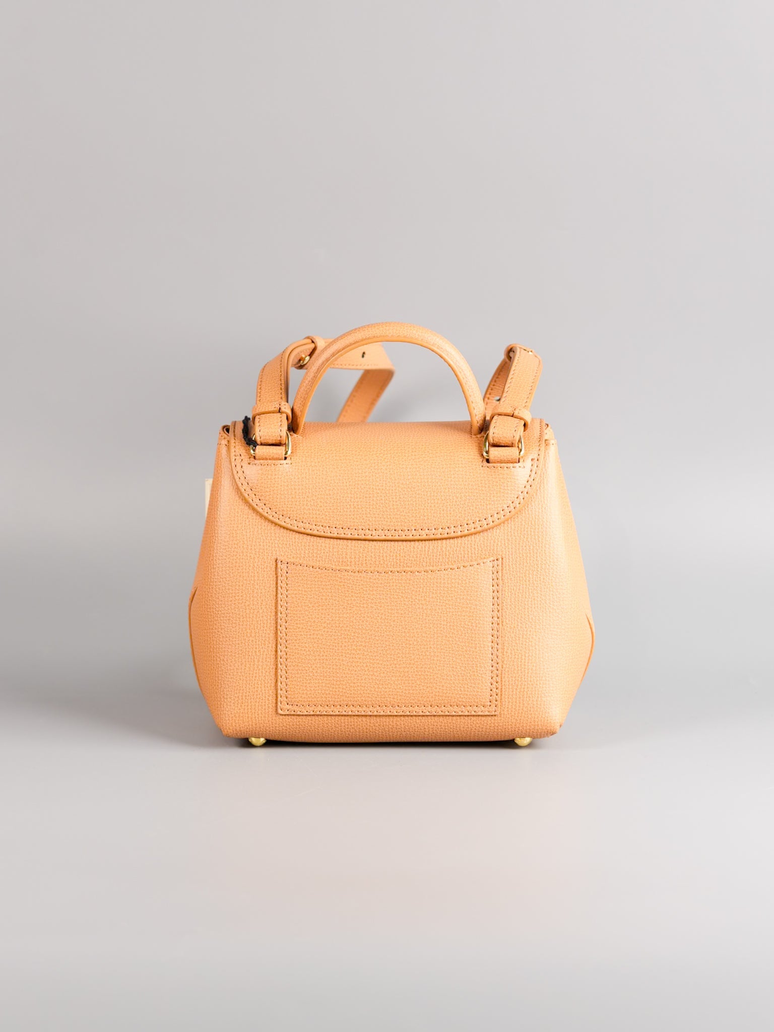 Numero Un Nano in Tan Graine Leather Bag | Purse Maison Luxury Bags Shop