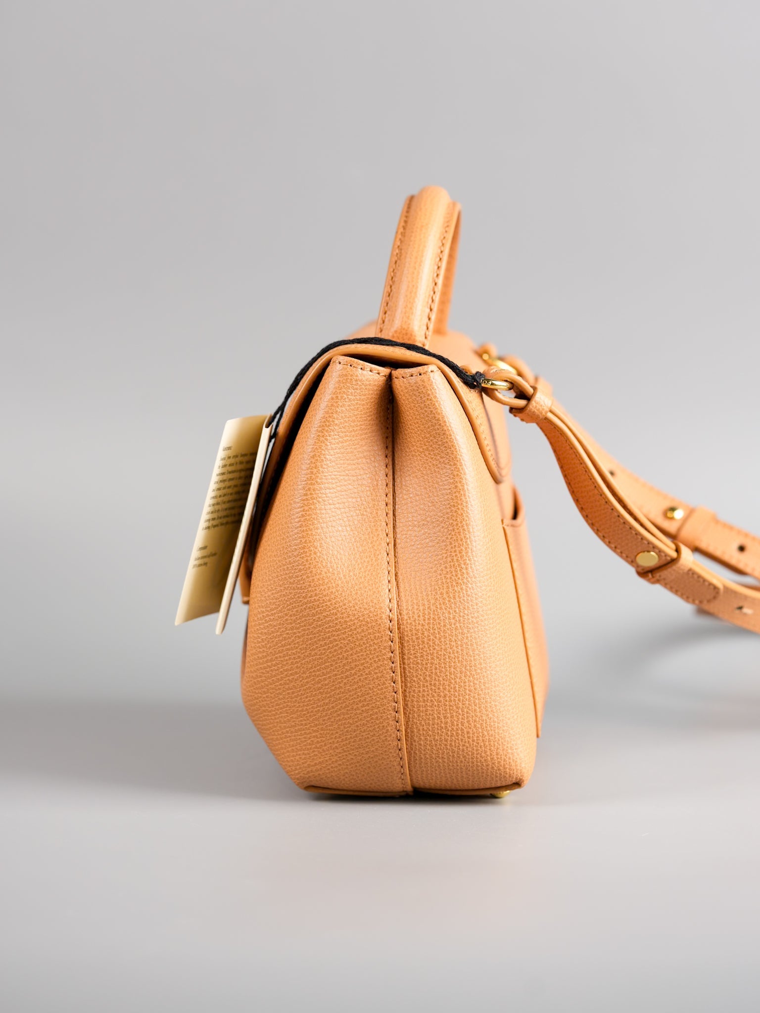 Numero Un Nano in Tan Graine Leather Bag | Purse Maison Luxury Bags Shop