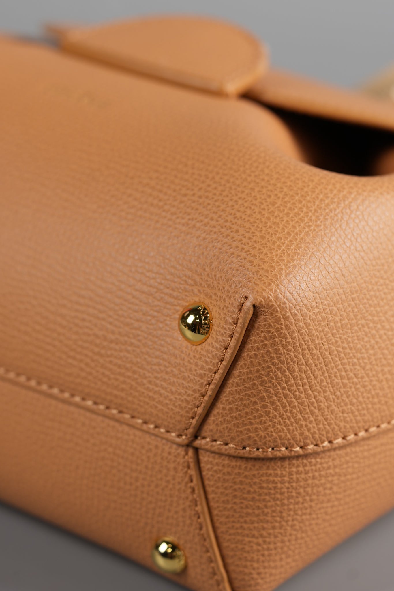 Numero Un Nano in Tan Graine Leather Bag | Purse Maison Luxury Bags Shop