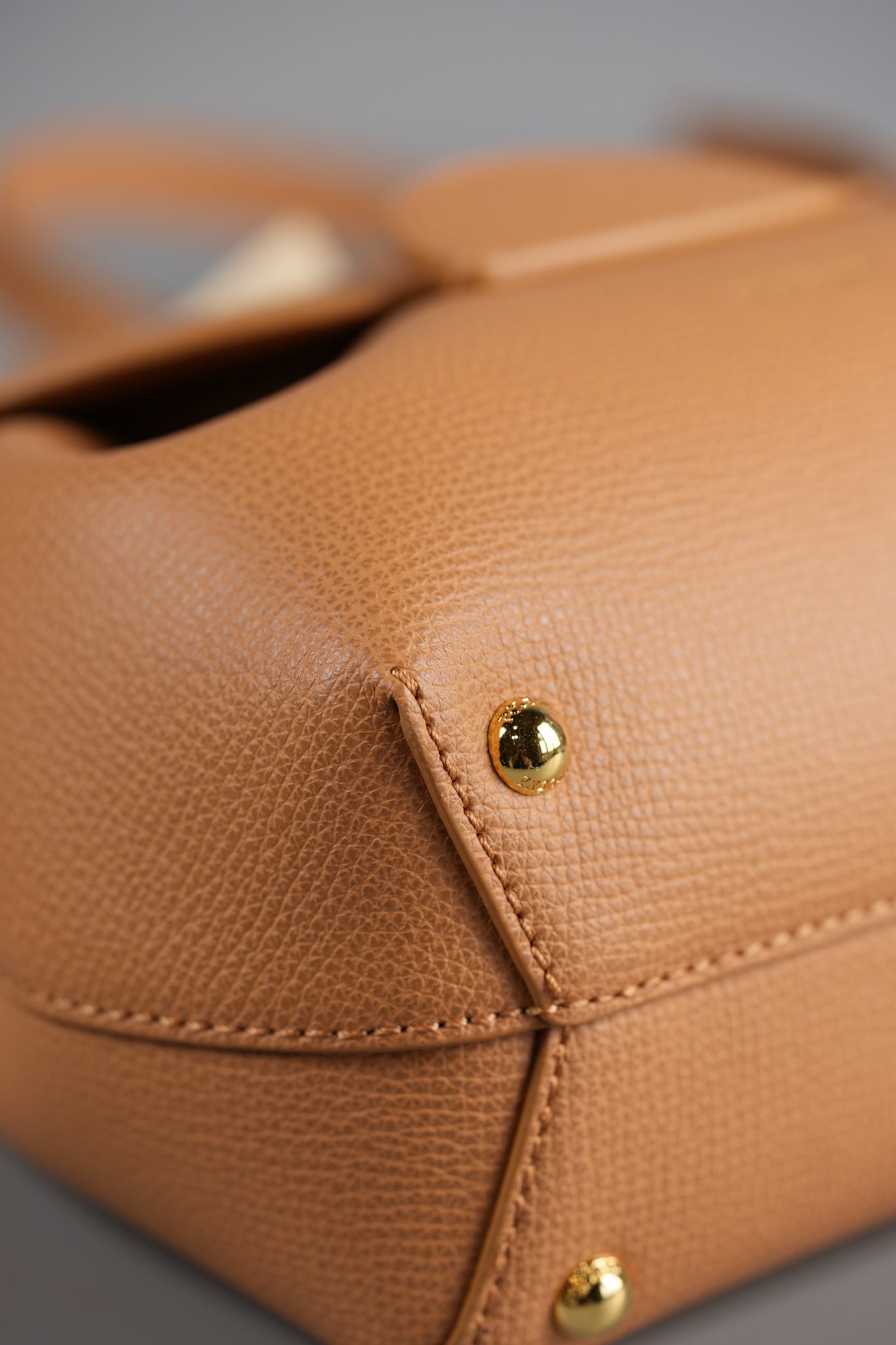 Numero Un Nano in Tan Graine Leather Bag | Purse Maison Luxury Bags Shop