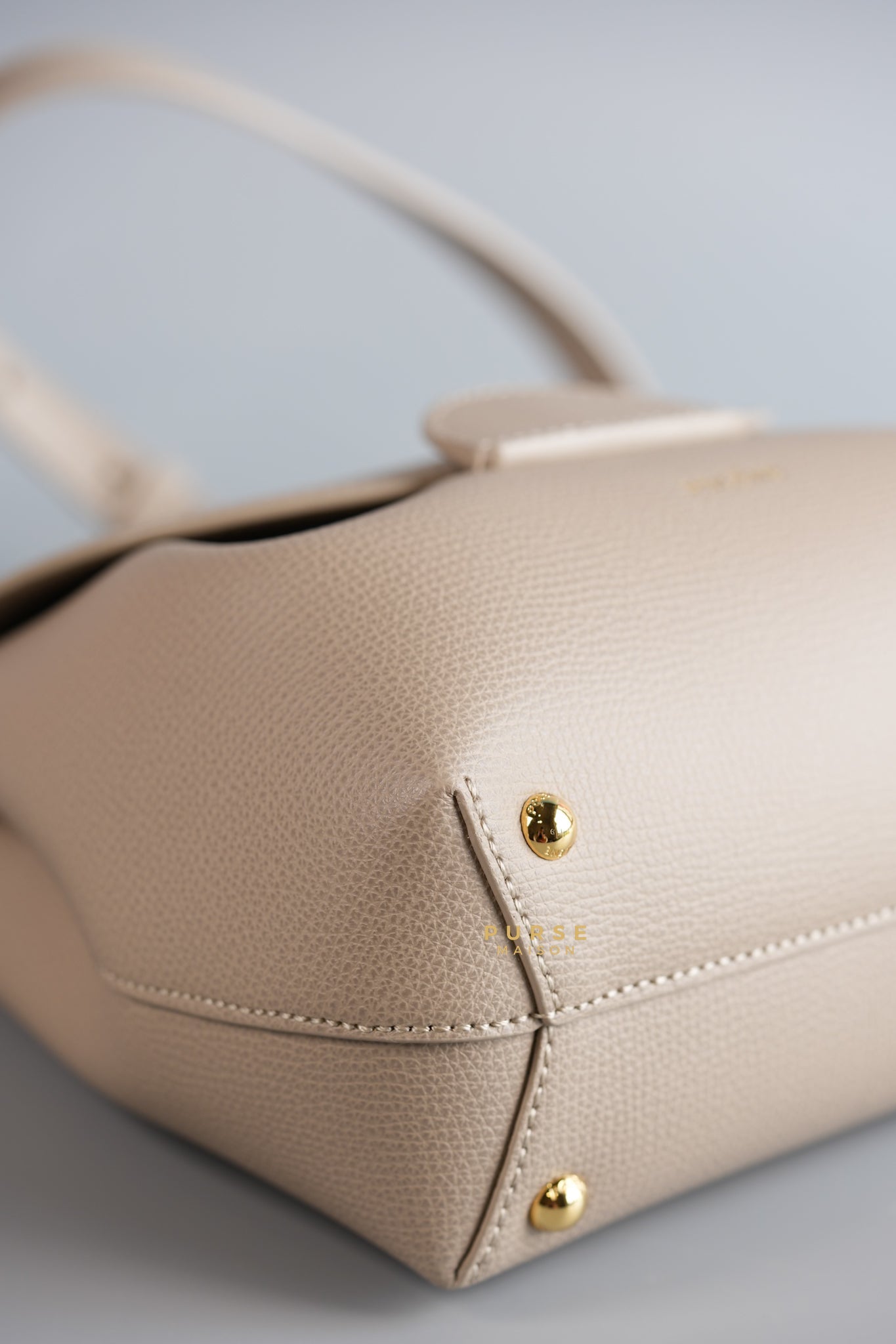 Numero Un Nano in Taupe Graine Leather Bag | Purse Maison Luxury Bags Shop