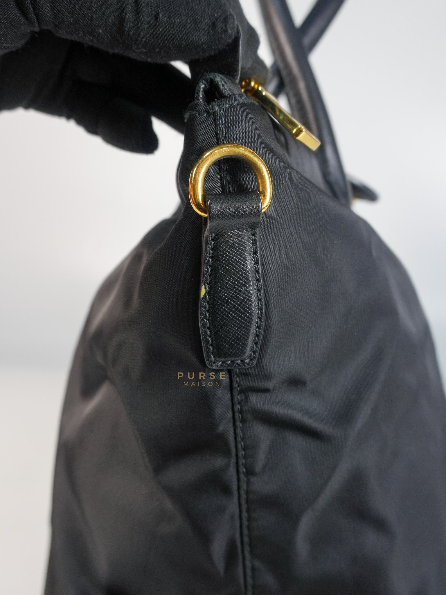 Nylon Tessuto Tote Bag in Black | Purse Maison Luxury Bags Shop
