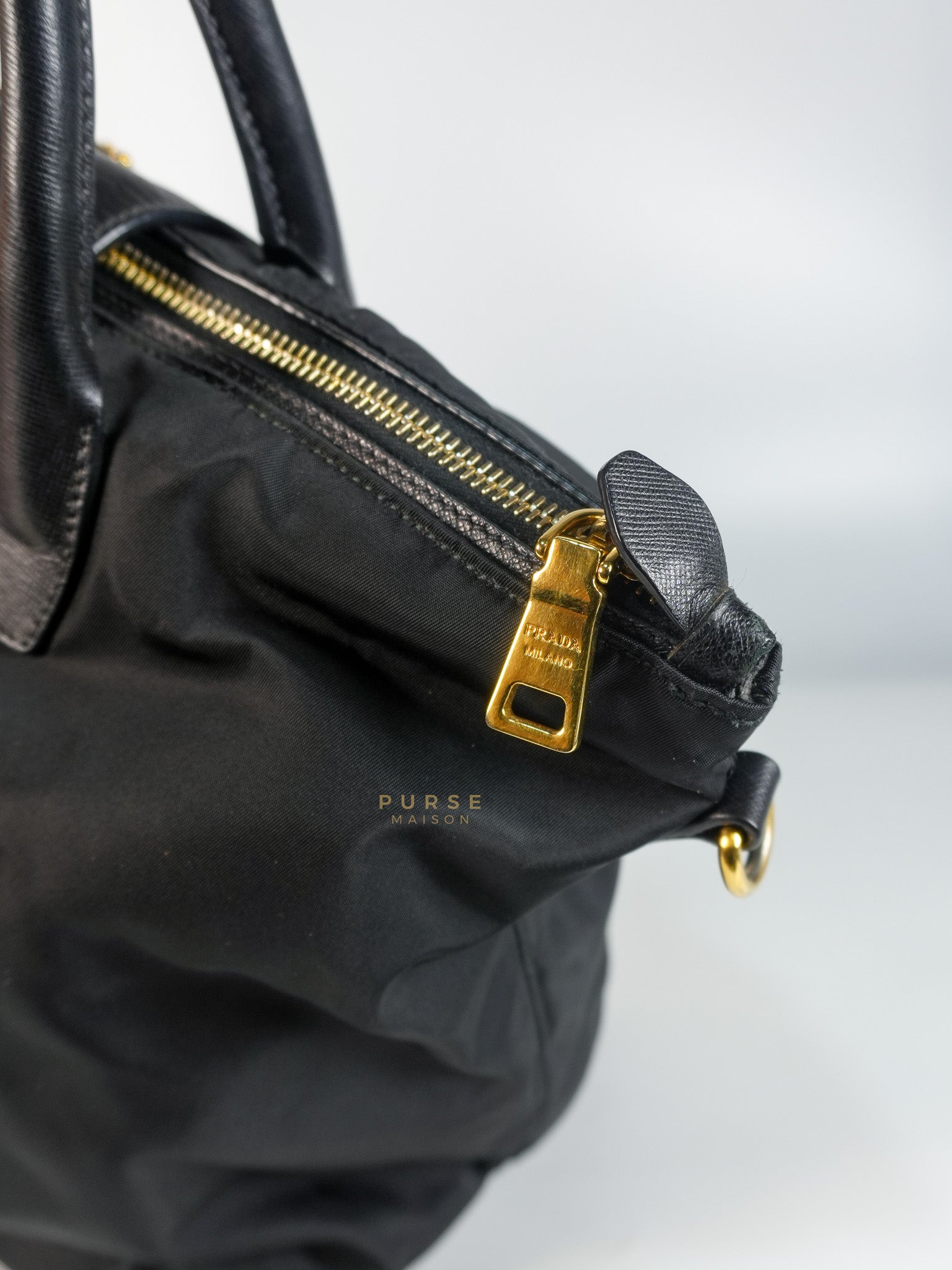 Nylon Tessuto Tote Bag in Black | Purse Maison Luxury Bags Shop