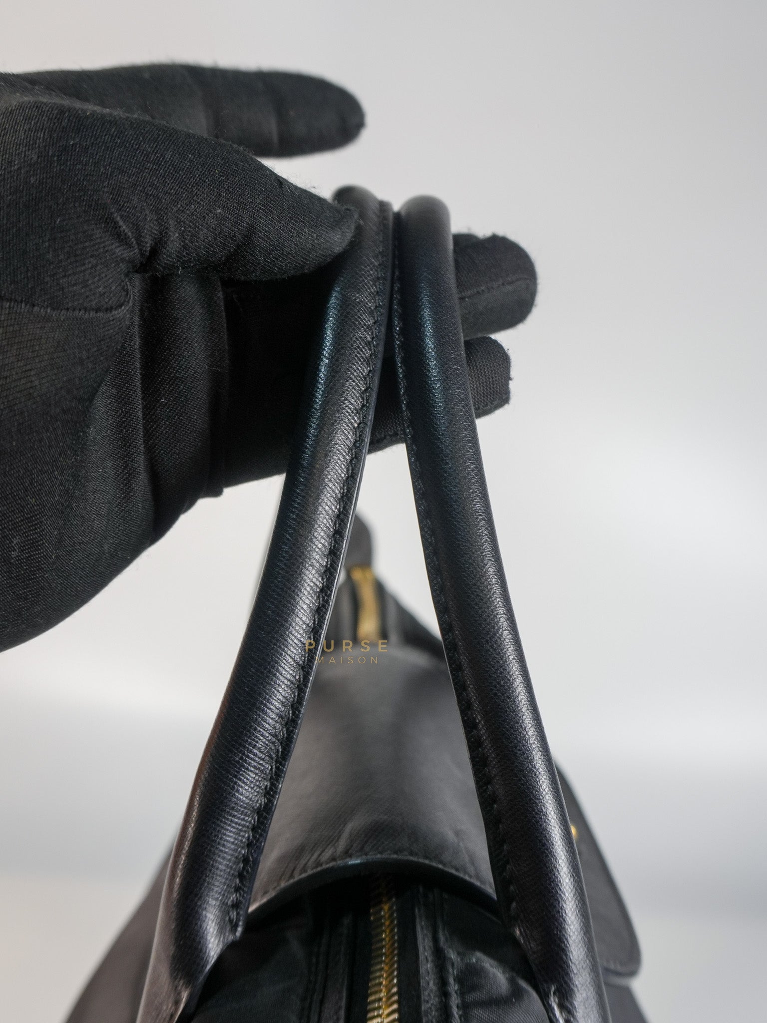 Nylon Tessuto Tote Bag in Black | Purse Maison Luxury Bags Shop
