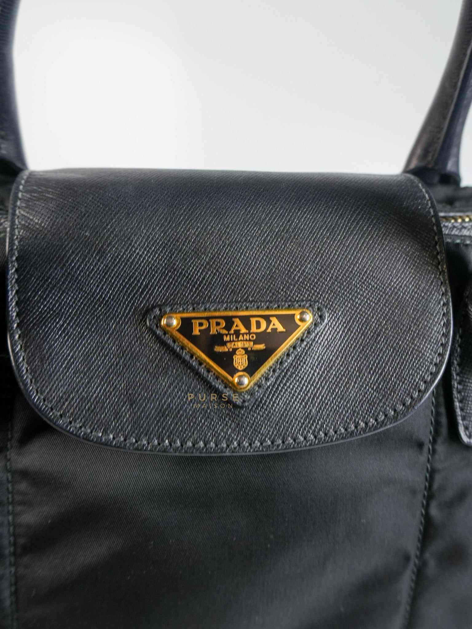 Nylon Tessuto Tote Bag in Black | Purse Maison Luxury Bags Shop