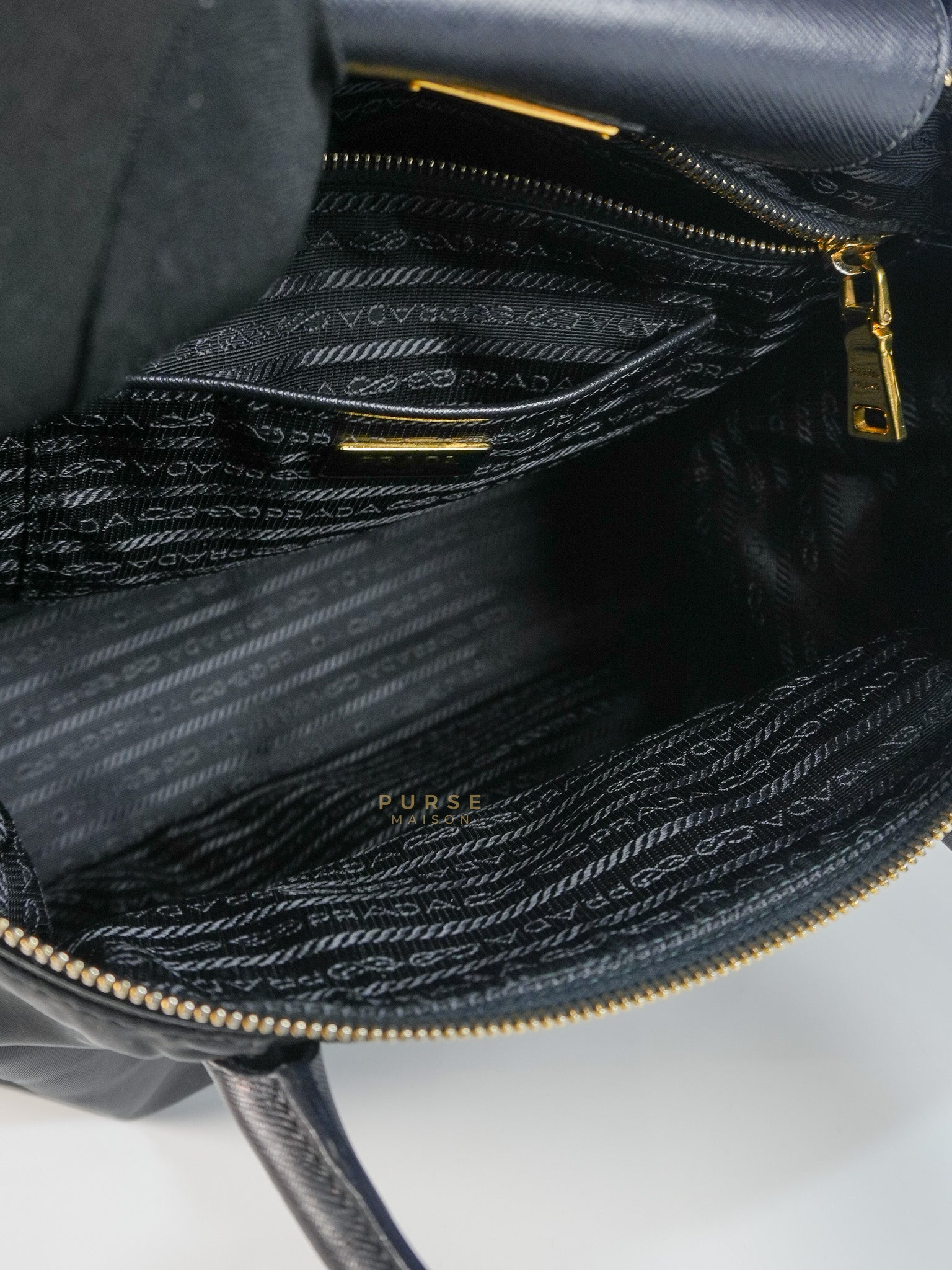 Nylon Tessuto Tote Bag in Black | Purse Maison Luxury Bags Shop