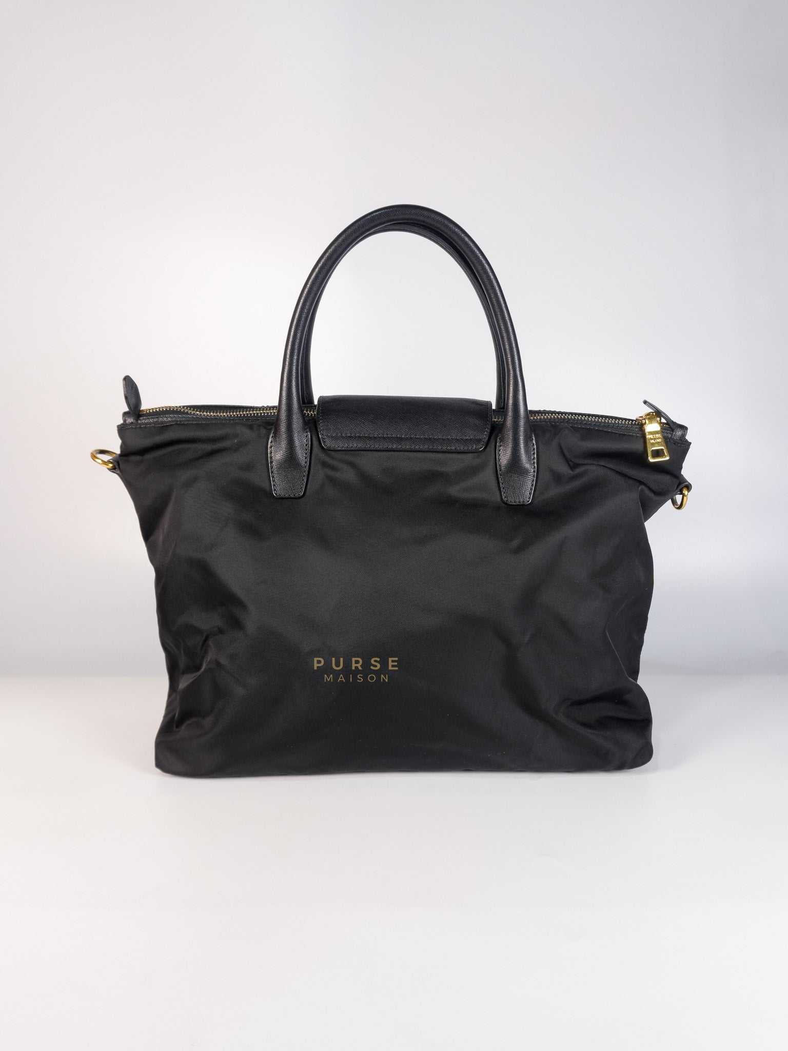 Nylon Tessuto Tote Bag in Black | Purse Maison Luxury Bags Shop