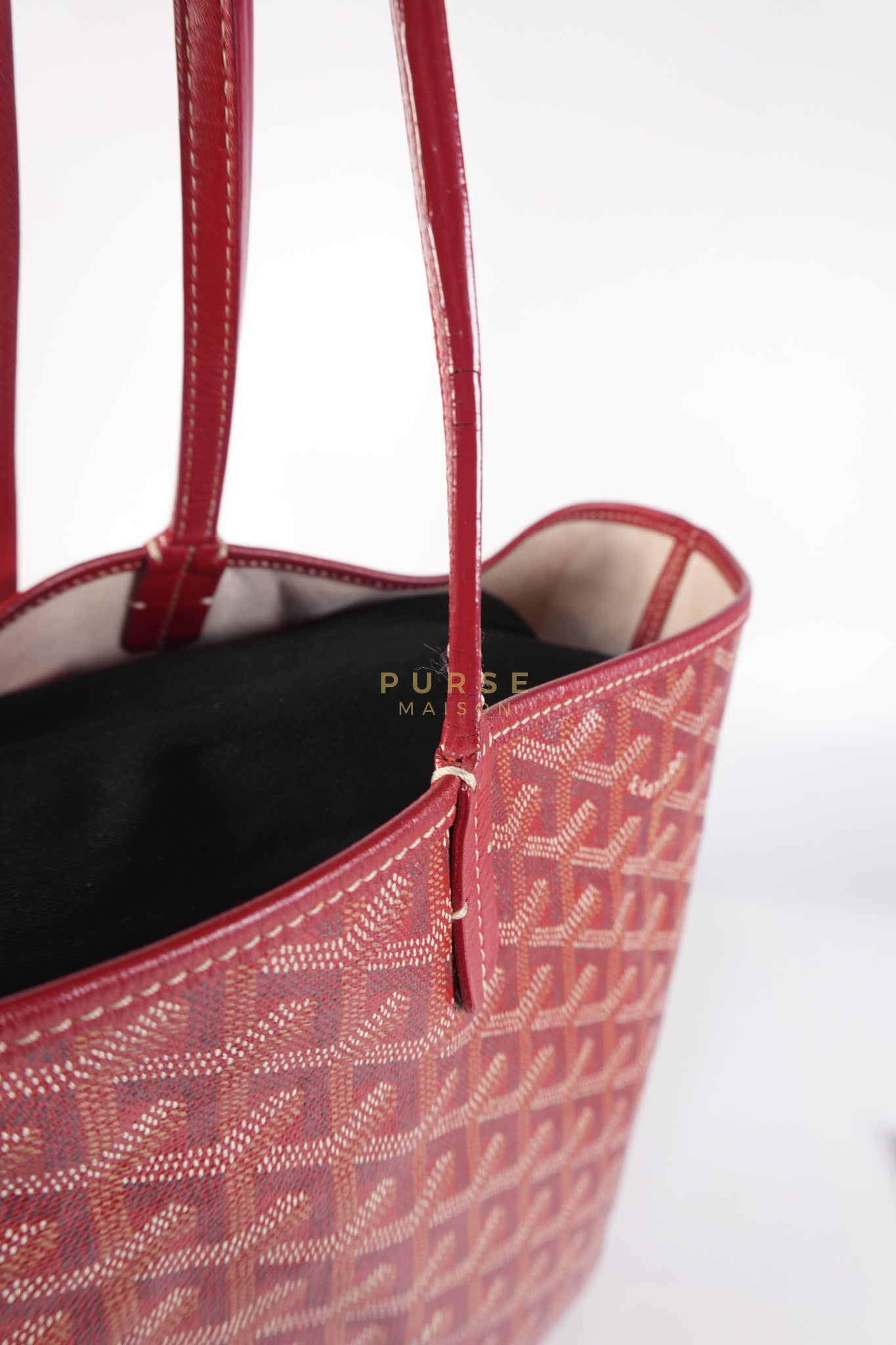 Saint Louis PM Red Goyardine Canvas