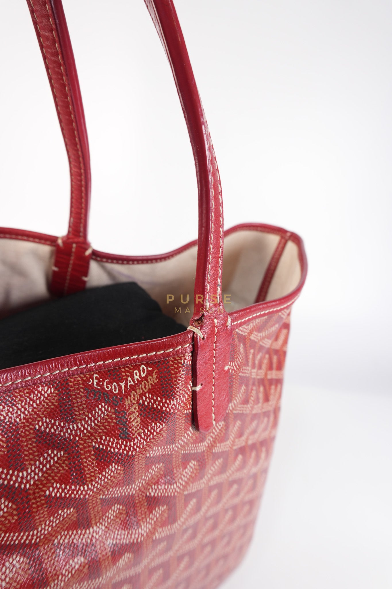 Saint Louis PM Red Goyardine Canvas