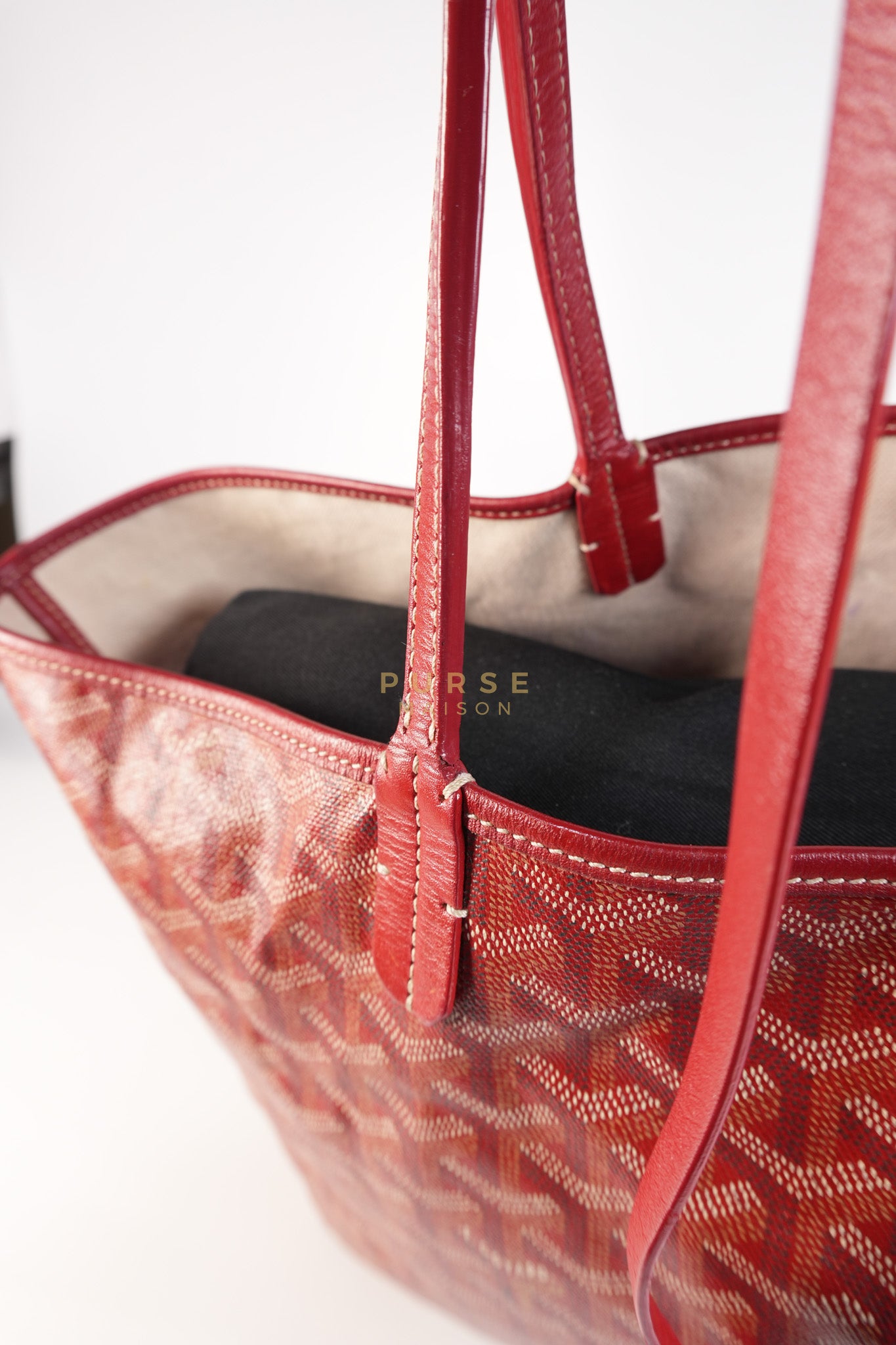 Saint Louis PM Red Goyardine Canvas