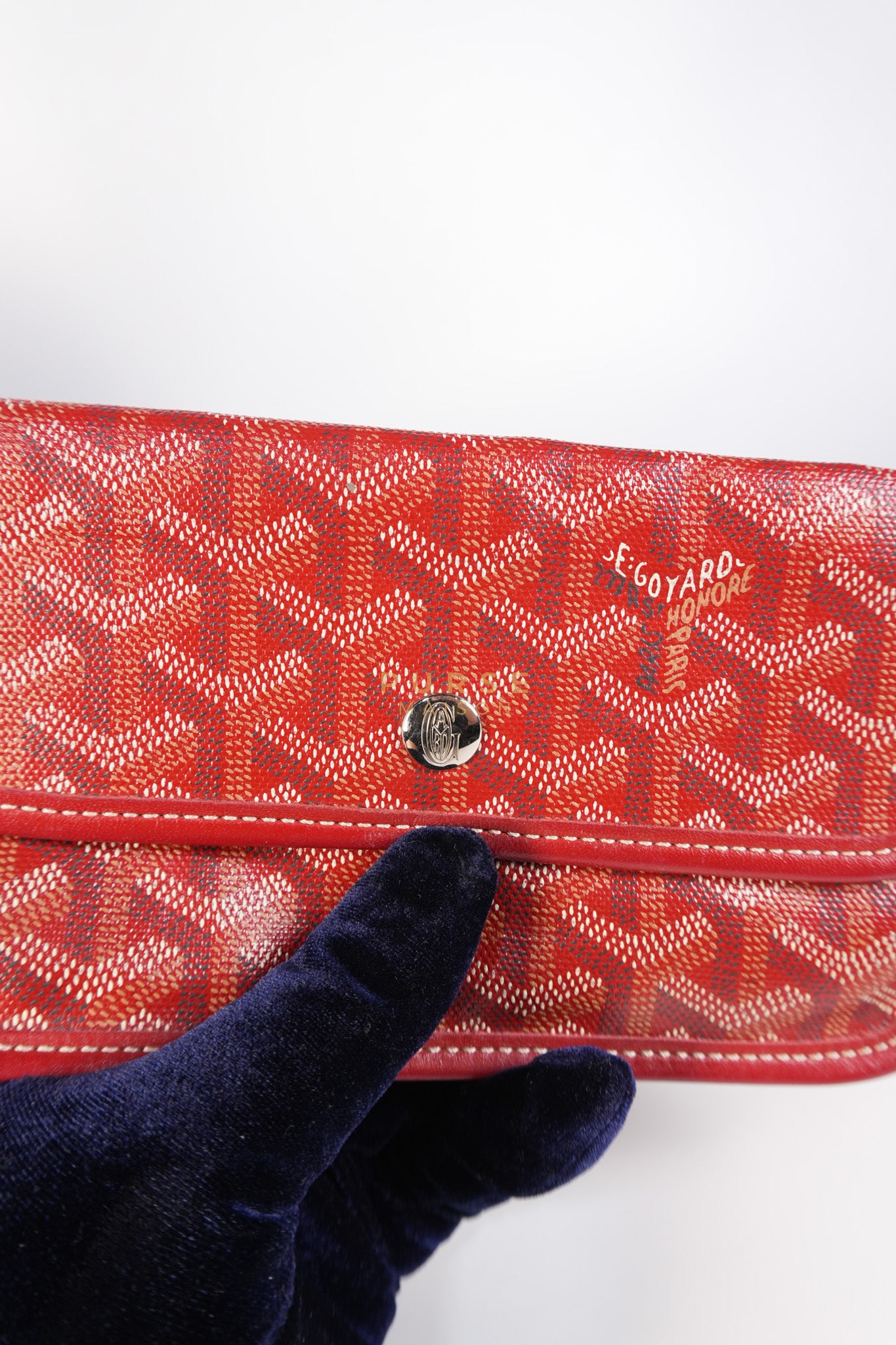 Saint Louis PM Red Goyardine Canvas