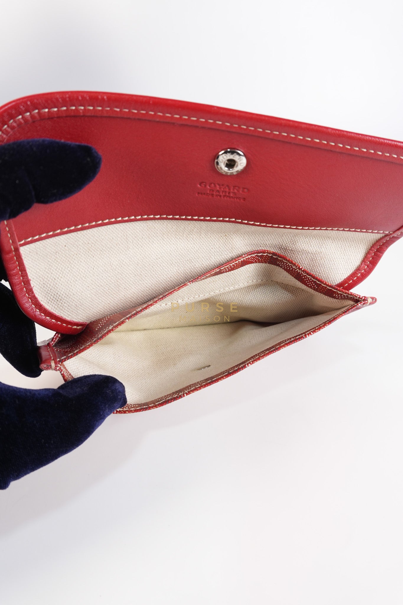 Saint Louis PM Red Goyardine Canvas