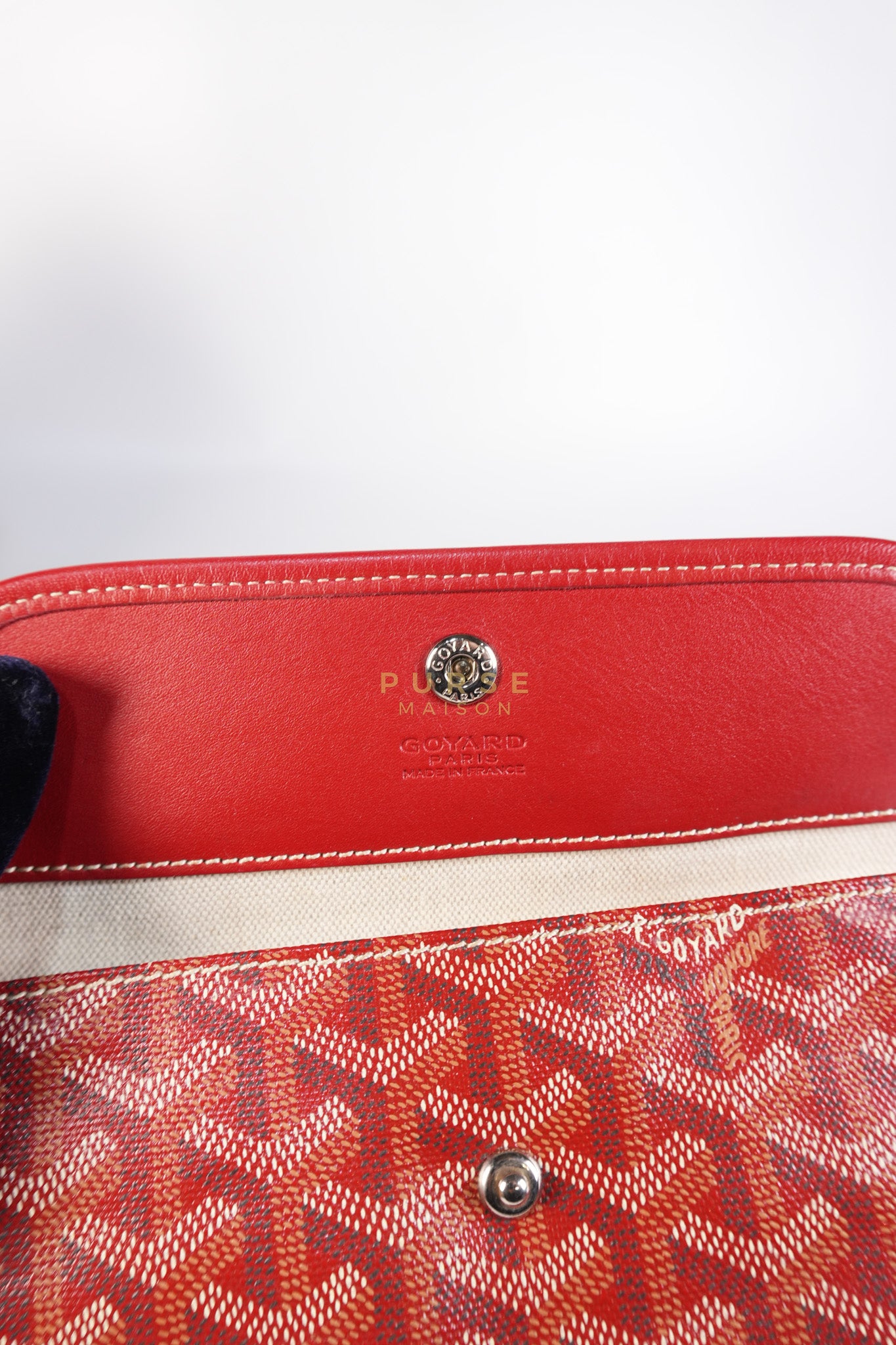 Saint Louis PM Red Goyardine Canvas