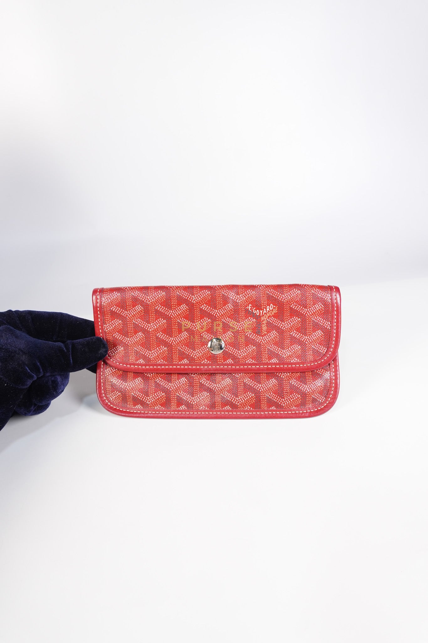 Saint Louis PM Red Goyardine Canvas