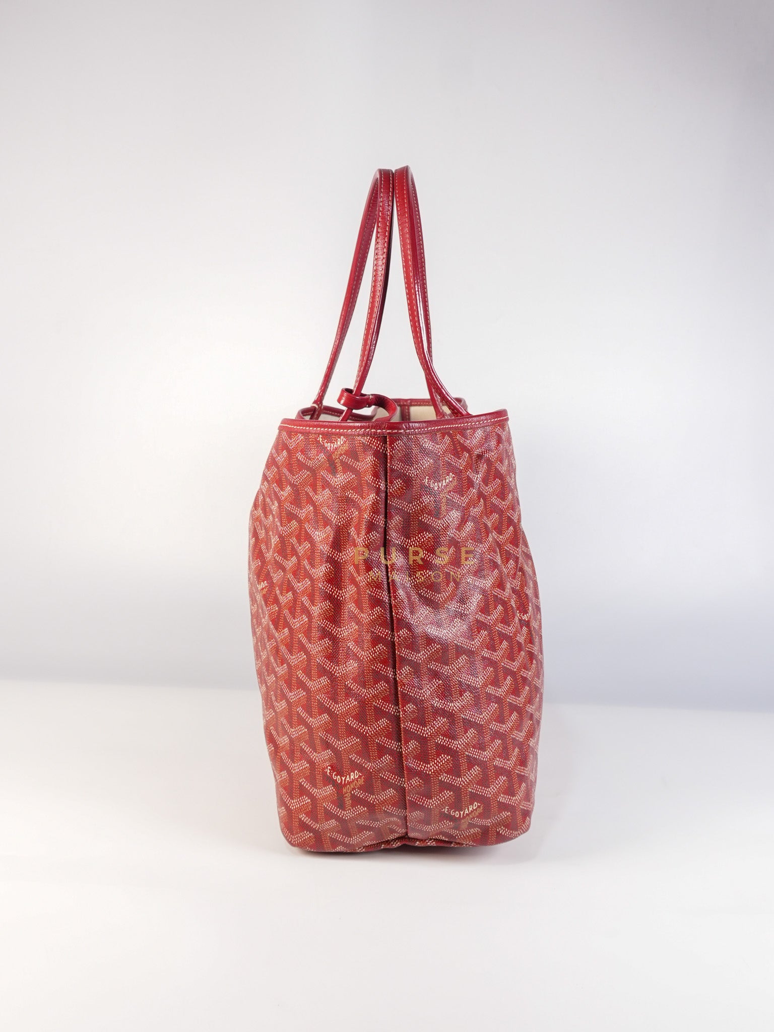 Saint Louis PM Red Goyardine Canvas