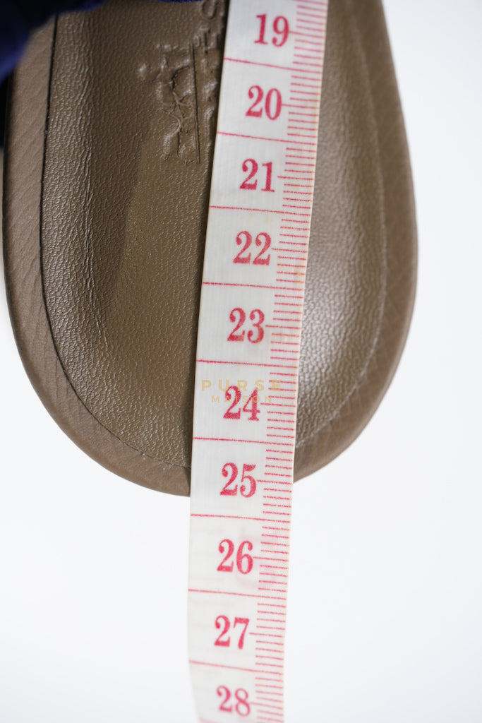 Oasis Sandals in Etoupe Leather Size 38(24.5cm) | Purse Maison Luxury Bags Shop