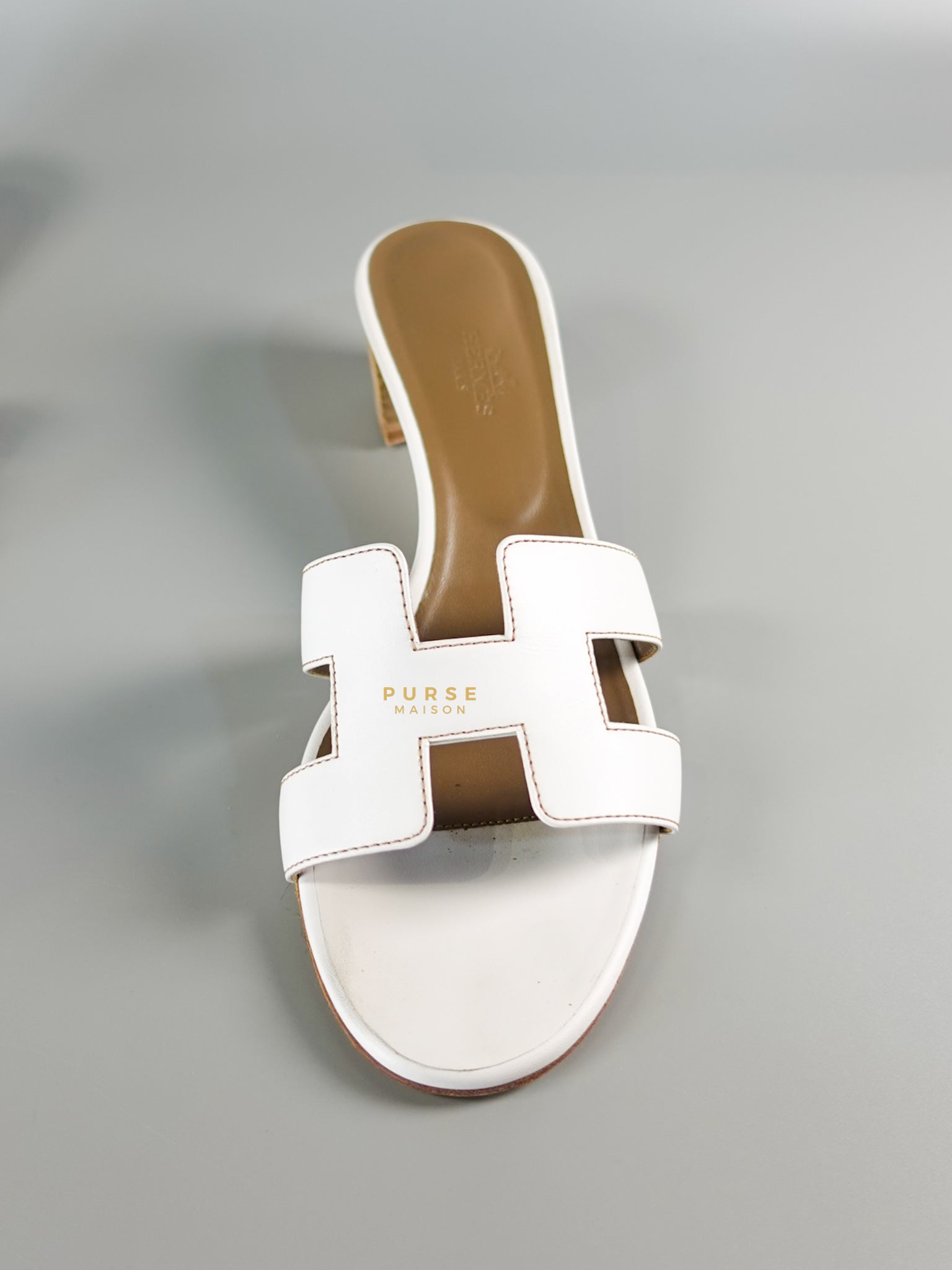 Oasis White Sandals Size 39.5 EU | Purse Maison Luxury Bags Shop