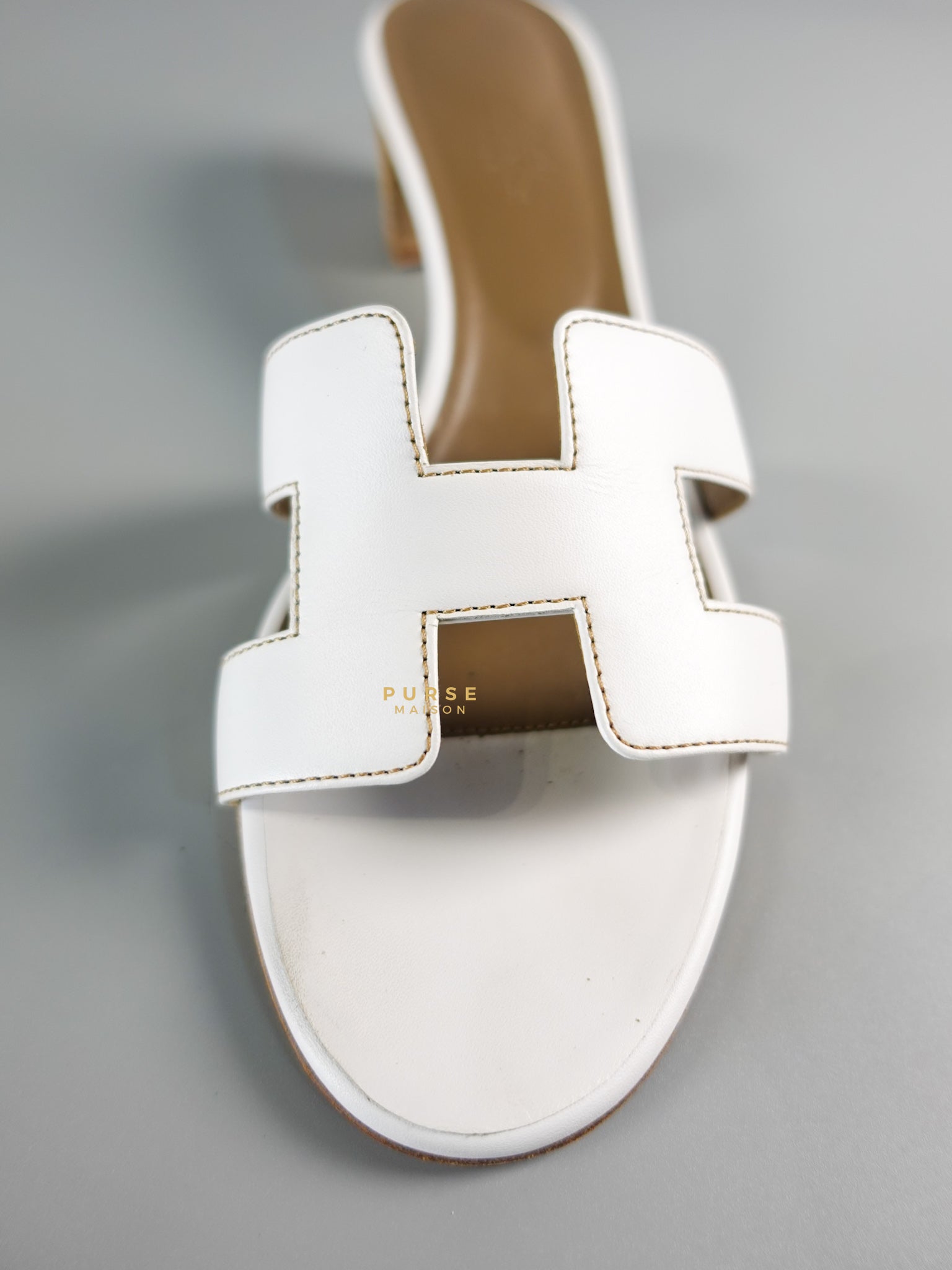 Oasis White Sandals Size 39.5 EU | Purse Maison Luxury Bags Shop