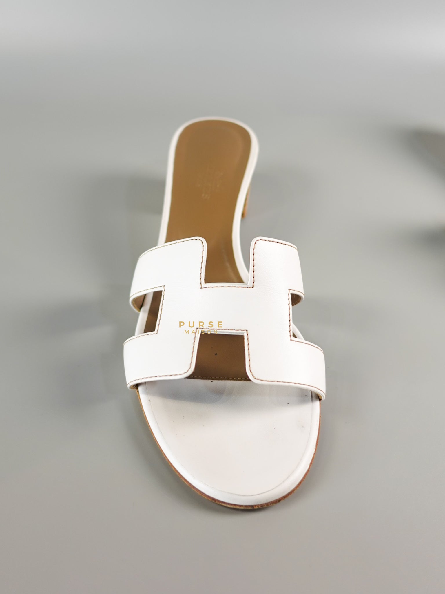 Oasis White Sandals Size 39.5 EU | Purse Maison Luxury Bags Shop