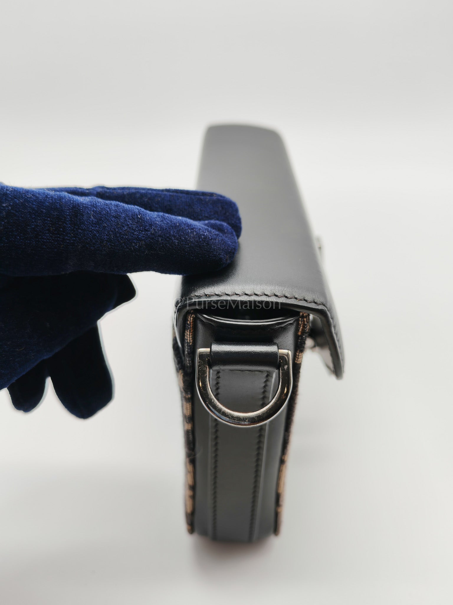 Oblique Jacquard Clasp Lock Messenger Bag | Purse Maison Luxury Bags Shop