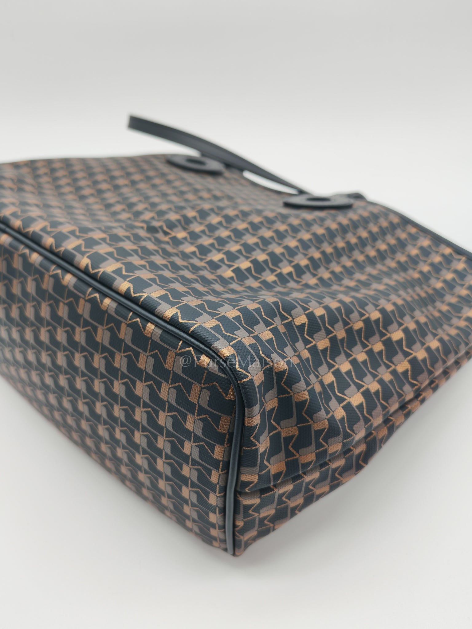 Oh! Ruban Canvas Tote Bag Black | Purse Maison Luxury Bags Shop