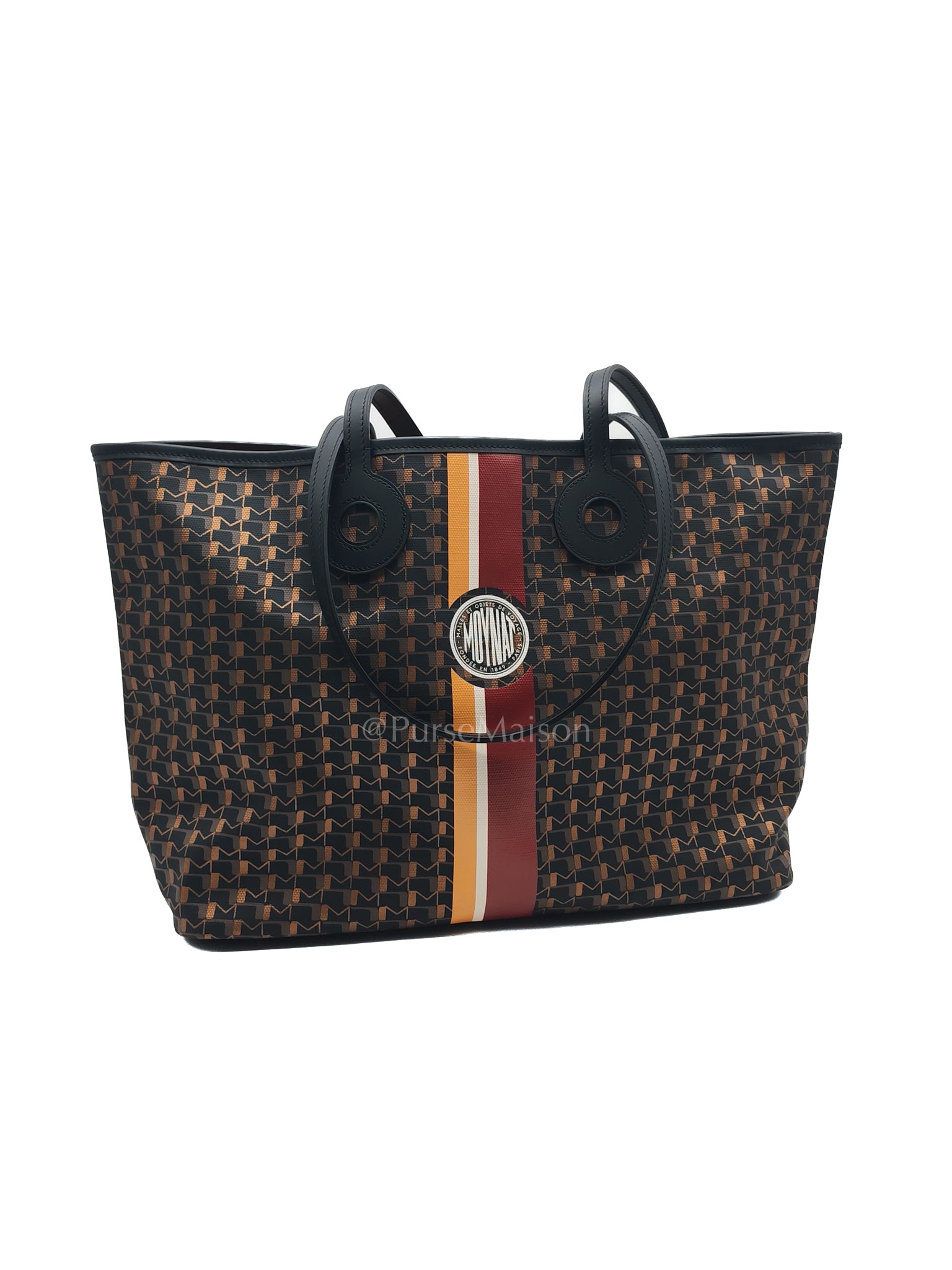 Oh! Ruban Canvas Tote Bag Black | Purse Maison Luxury Bags Shop