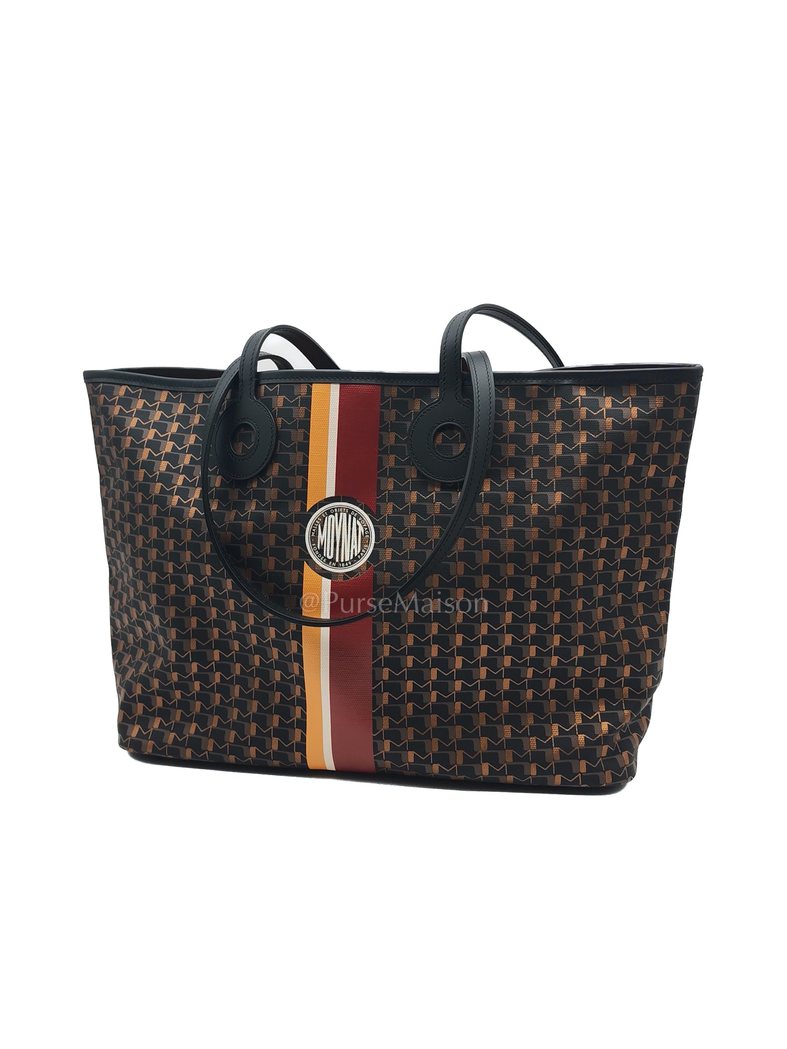 Oh! Ruban Canvas Tote Bag Black | Purse Maison Luxury Bags Shop