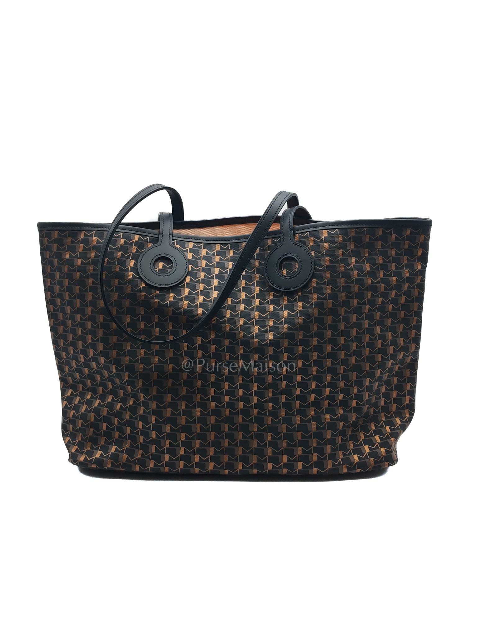 Oh! Ruban Canvas Tote Bag Black | Purse Maison Luxury Bags Shop