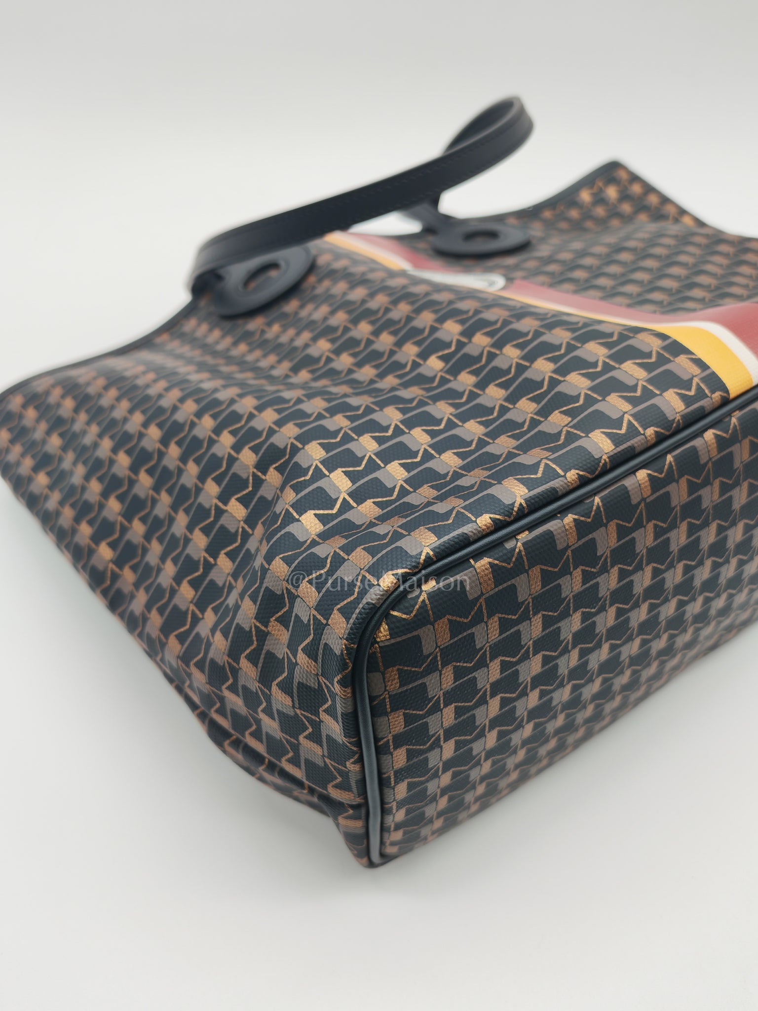 Oh! Ruban Canvas Tote Bag Black | Purse Maison Luxury Bags Shop