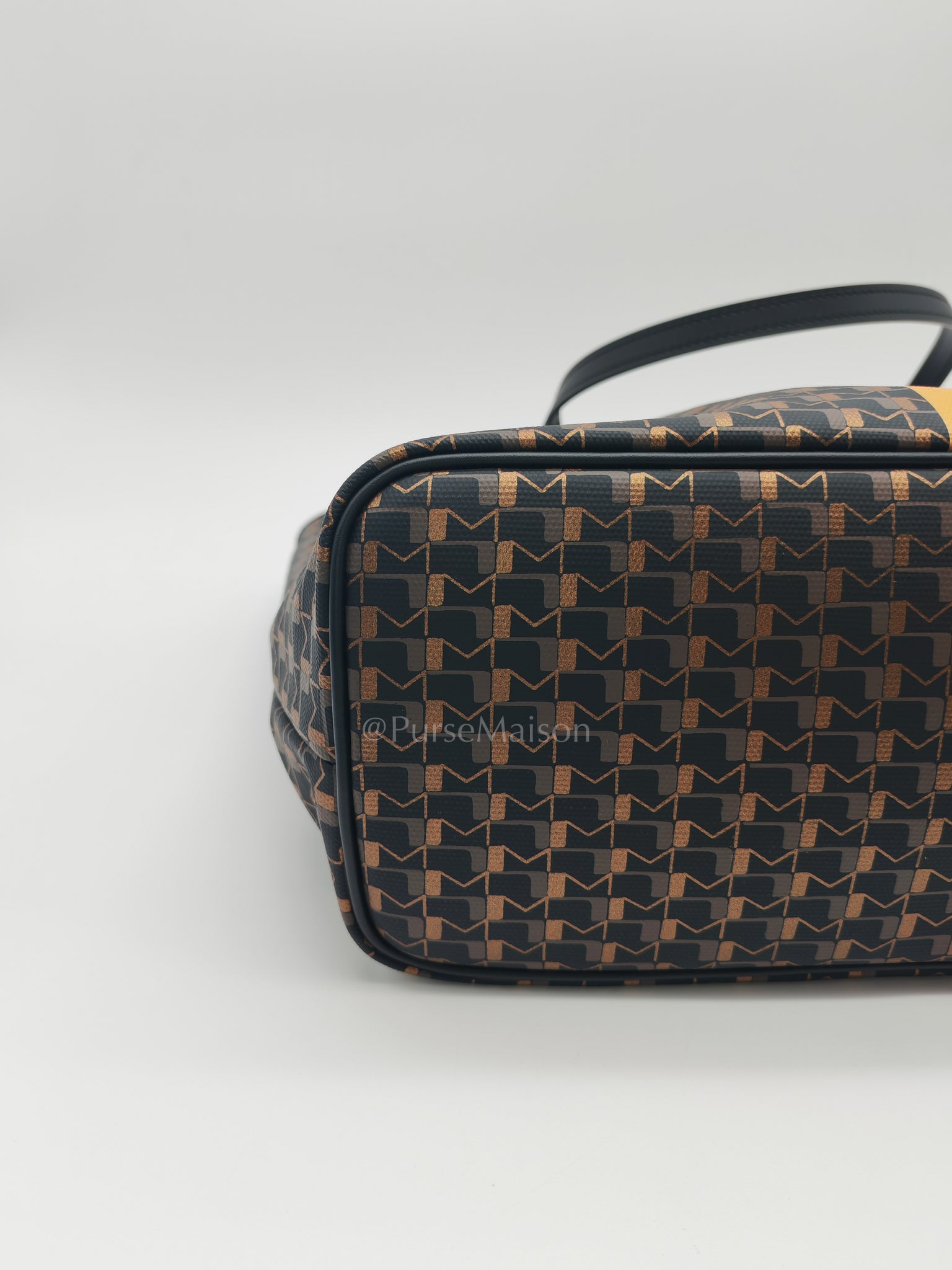 Oh! Ruban Canvas Tote Bag Black | Purse Maison Luxury Bags Shop