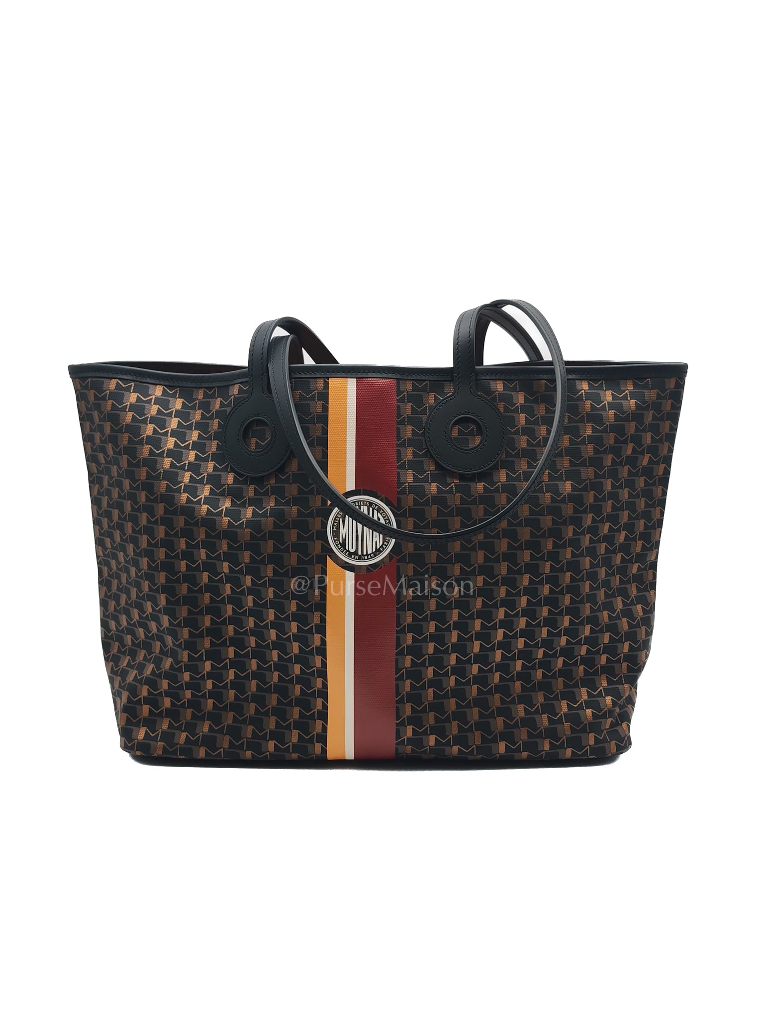 Oh! Ruban Canvas Tote Bag Black | Purse Maison Luxury Bags Shop