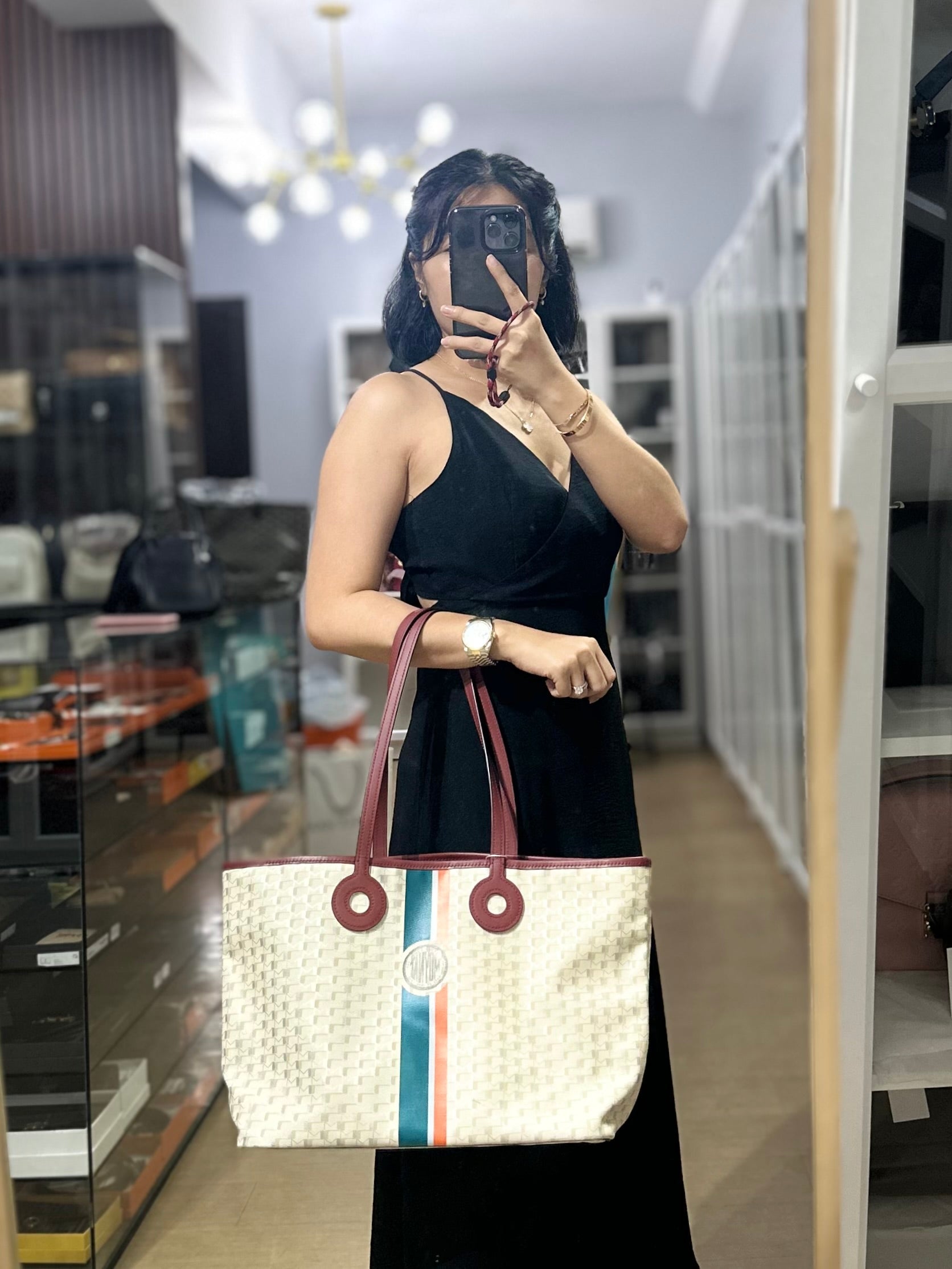 OH! Tote Ruban MM Bag | Purse Maison Luxury Bags Shop