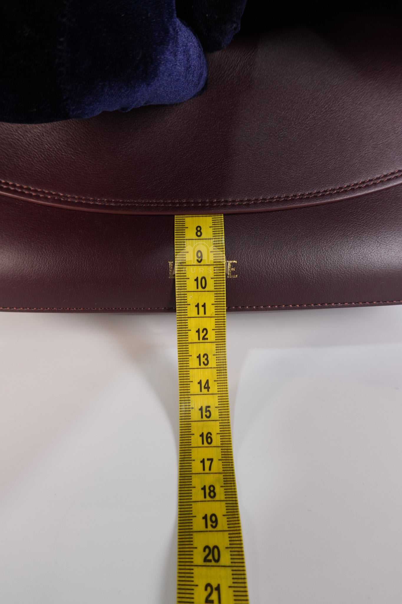 Ola Shoulder Bag Medium in Dark Burgundy Calfskin Leather & Gold Hardware | Purse Maison Luxury Bags Shop