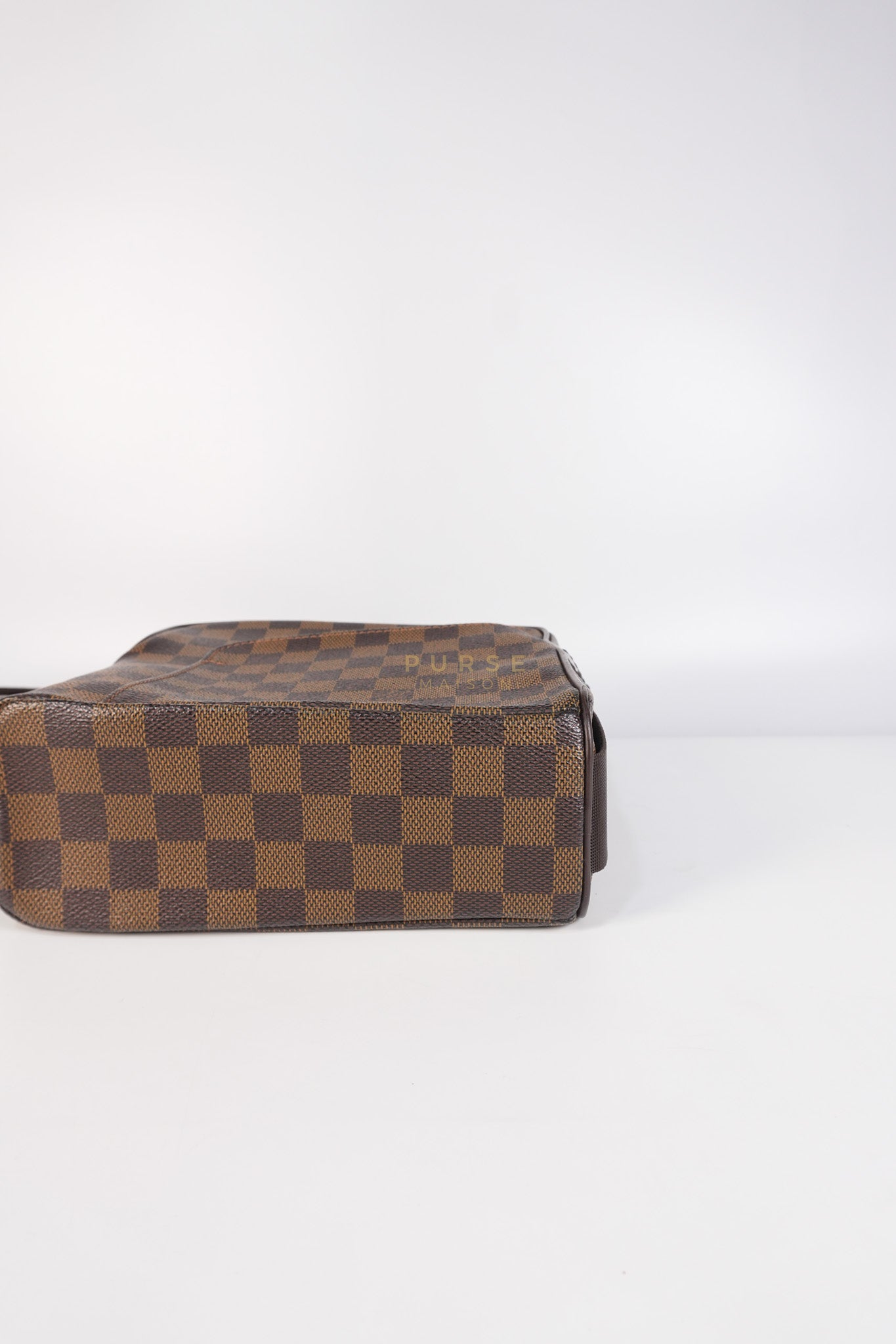 Olav PM Messenger Bag Damier Ebene Canvas | Purse Maison Luxury Bags Shop
