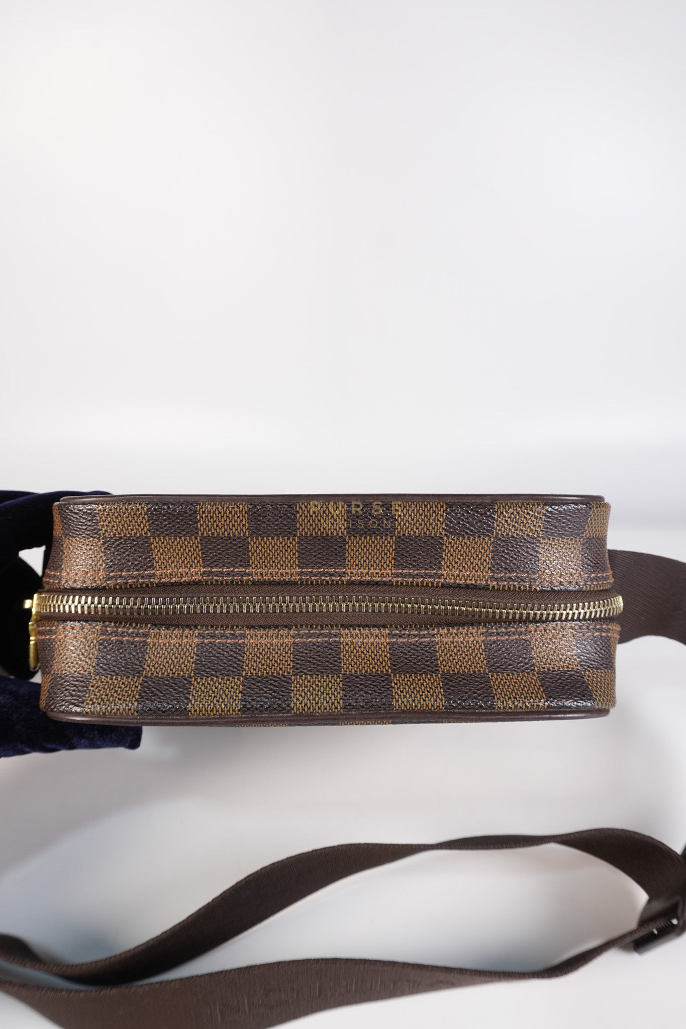 Olav PM Messenger Bag Damier Ebene Canvas | Purse Maison Luxury Bags Shop