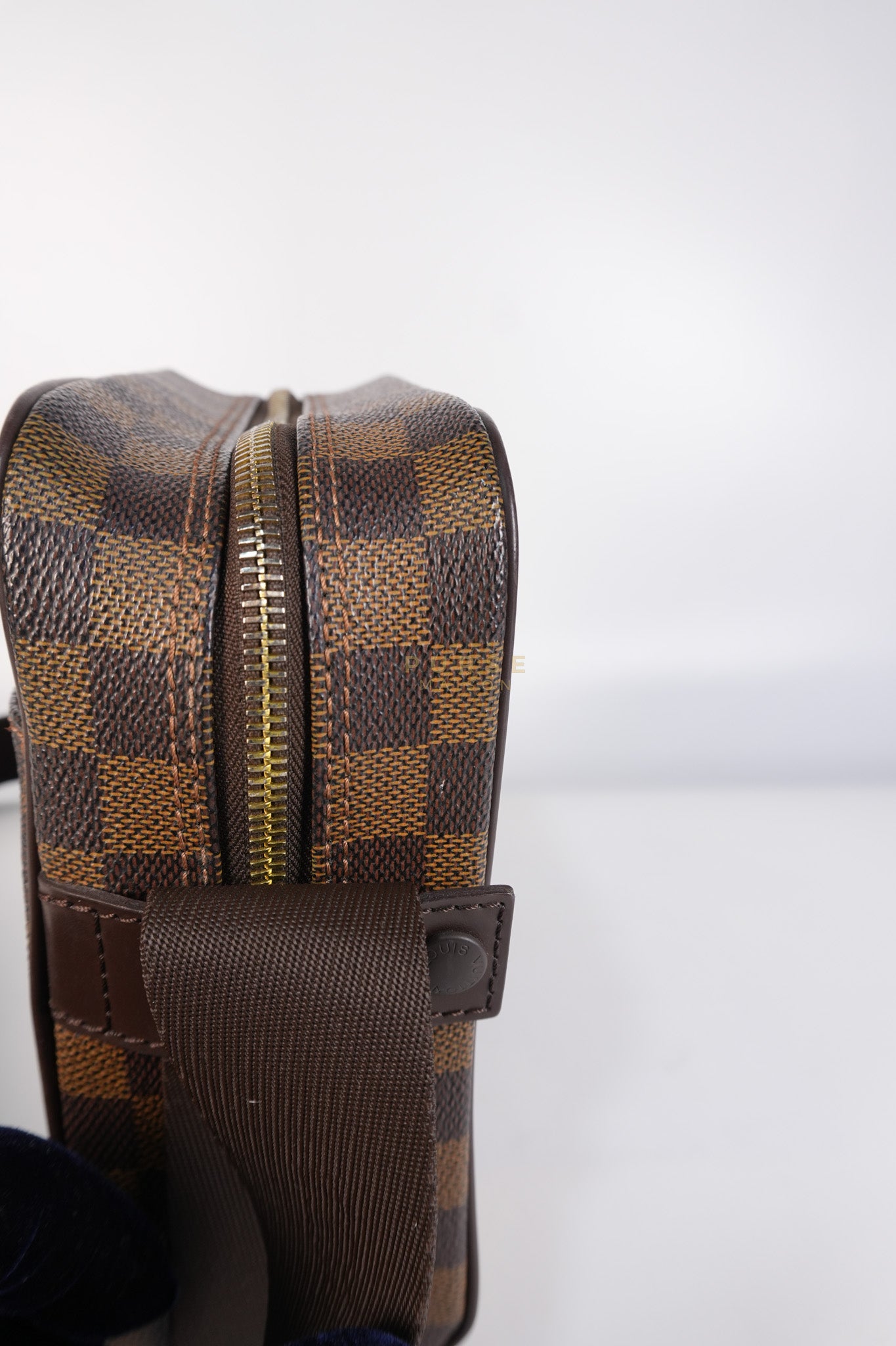 Olav PM Messenger Bag Damier Ebene Canvas | Purse Maison Luxury Bags Shop