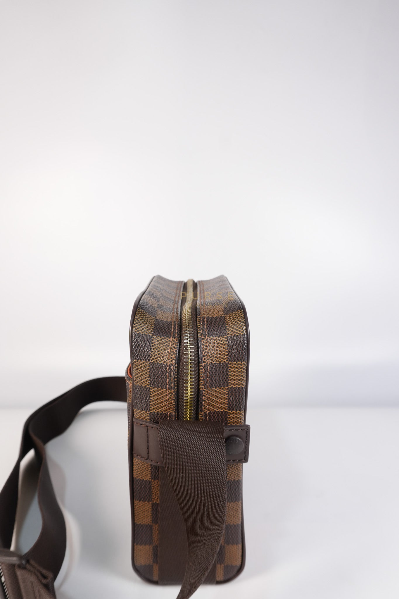 Olav PM Messenger Bag Damier Ebene Canvas | Purse Maison Luxury Bags Shop