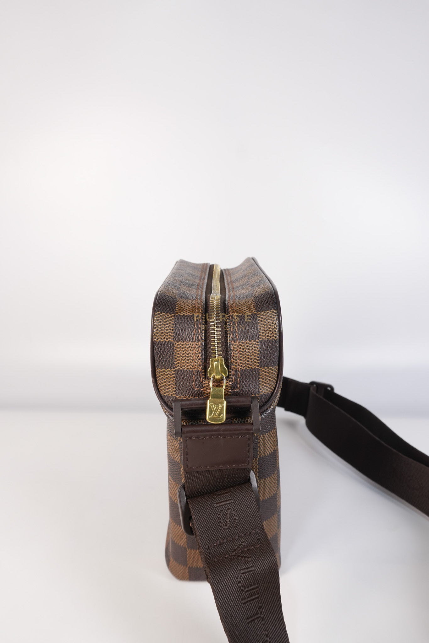 Olav PM Messenger Bag Damier Ebene Canvas | Purse Maison Luxury Bags Shop