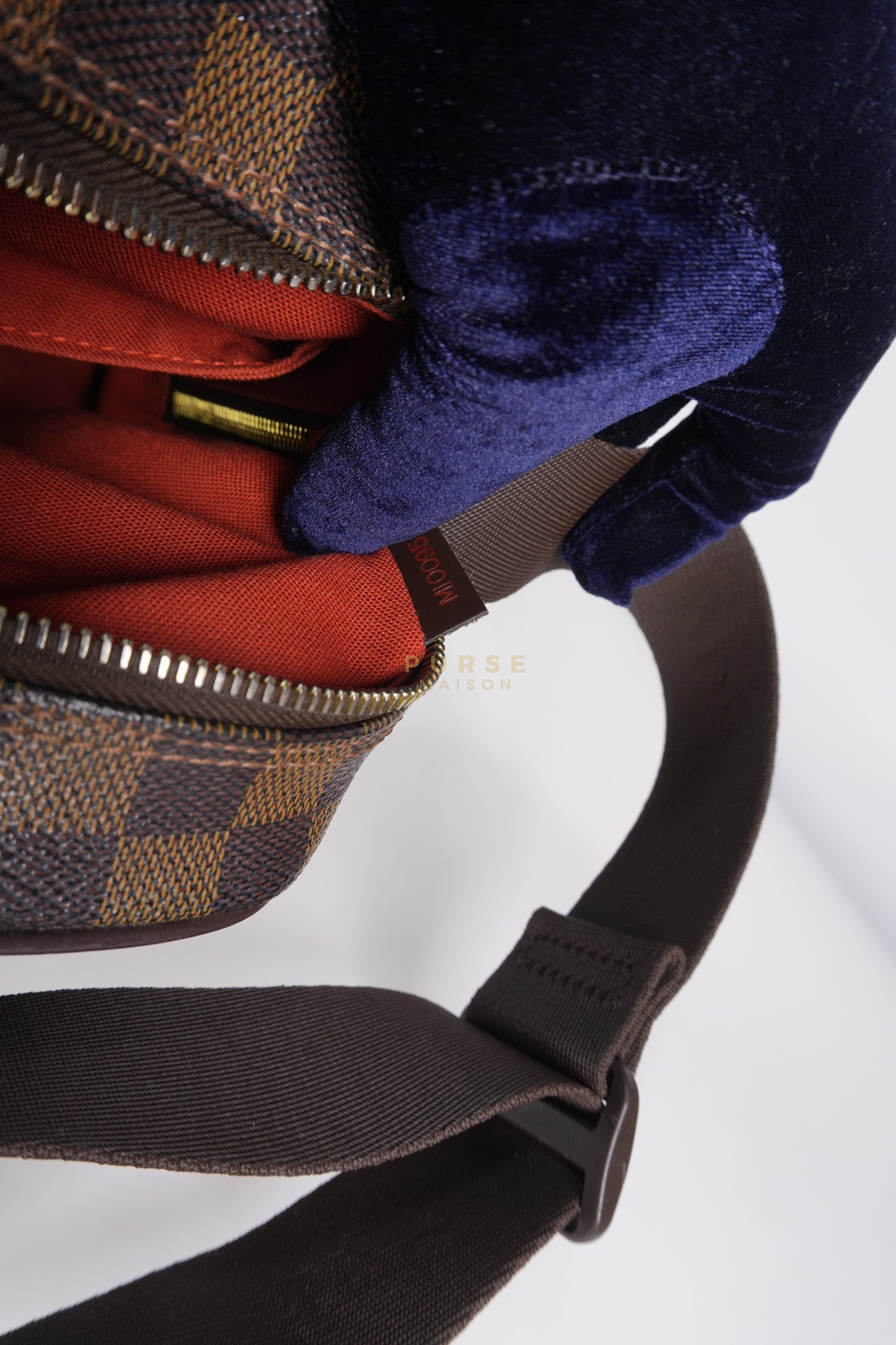 Olav PM Messenger Bag Damier Ebene Canvas | Purse Maison Luxury Bags Shop