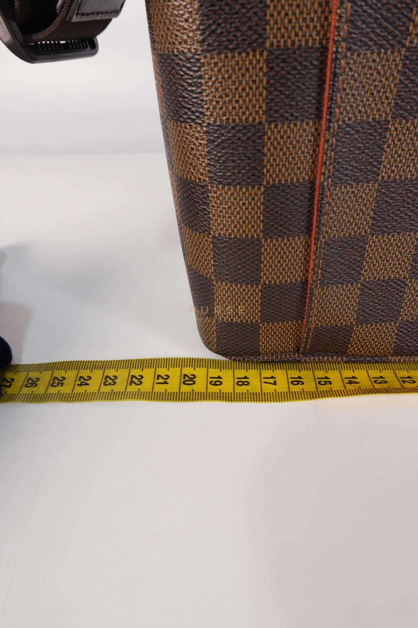 Olav PM Messenger Bag Damier Ebene Canvas | Purse Maison Luxury Bags Shop